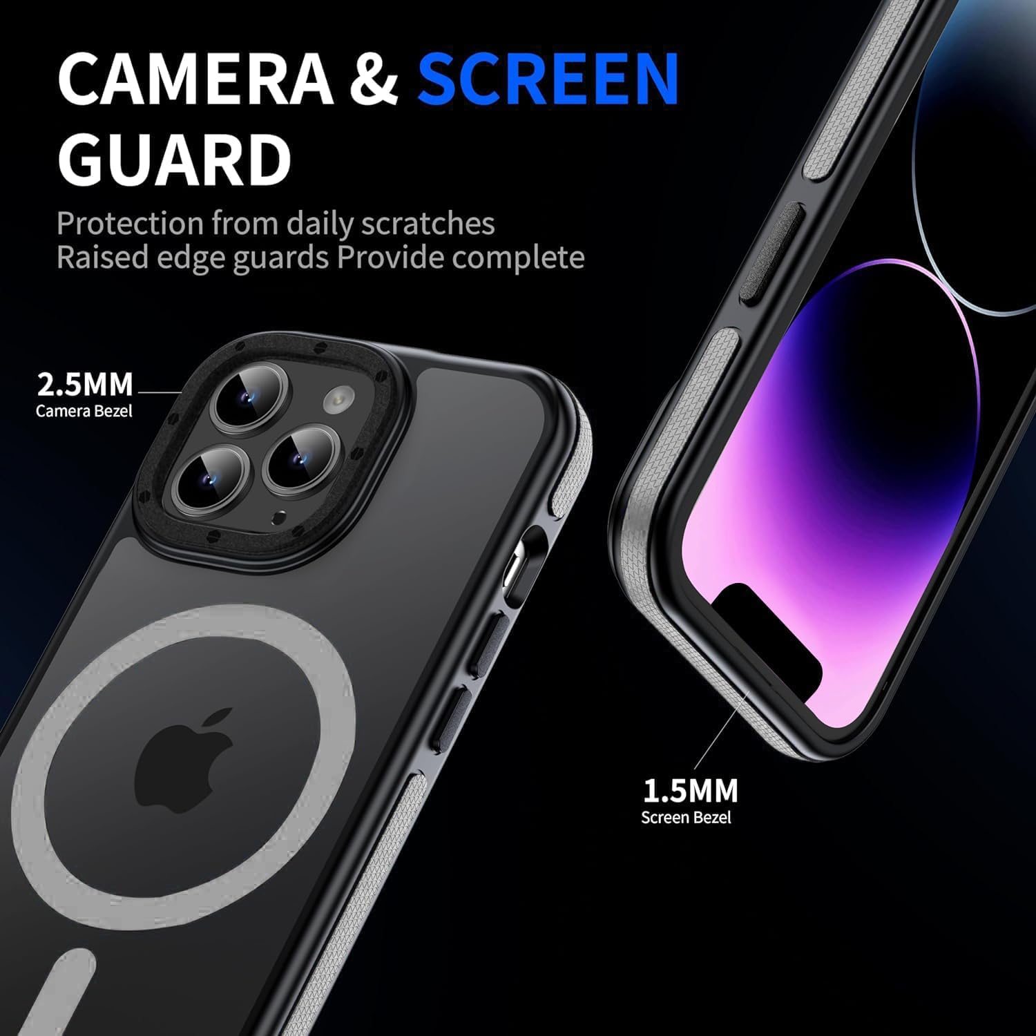 Yzoiko Strong Magnetic Case For Phone 13 Pro Max [10Ft Military Grade Protection] Compatible With Fit Magnetic Shockproof Slim T