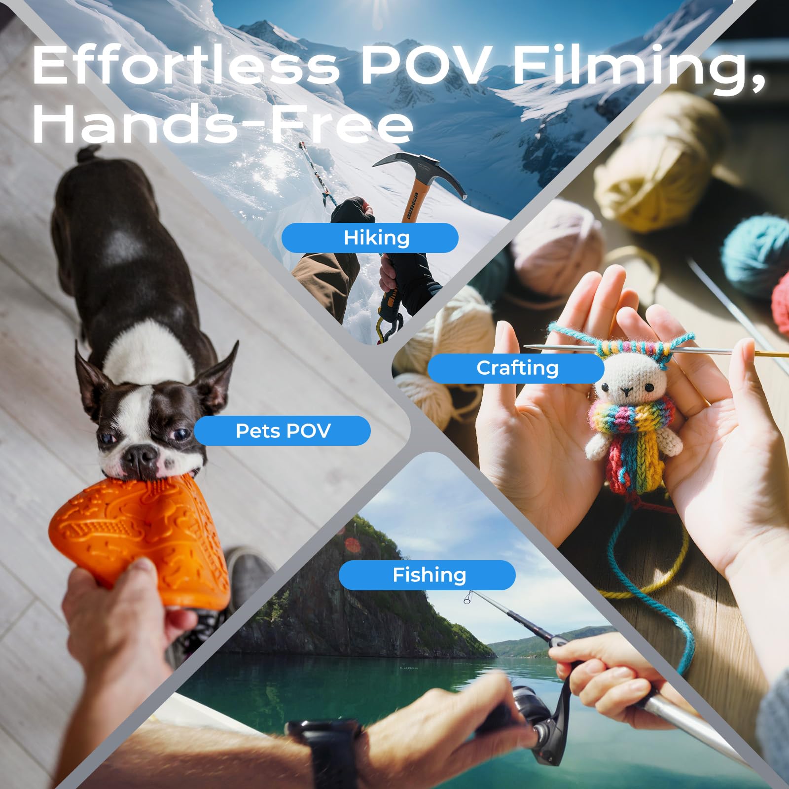 Magnetic Neck Mount For Phones,Neck Phone Holder For Recording,Hands Free Pov/Vlog Cell Phone Holder For Phone Android Gopro Dji