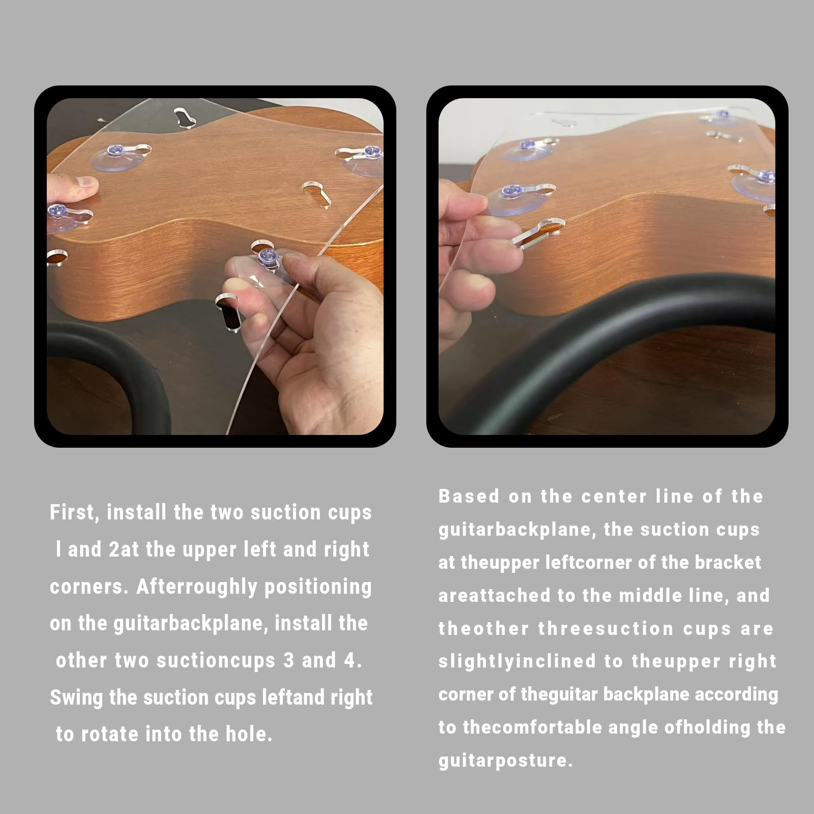 Classical Guitar Support Suction Steamline Guitar Support Frame