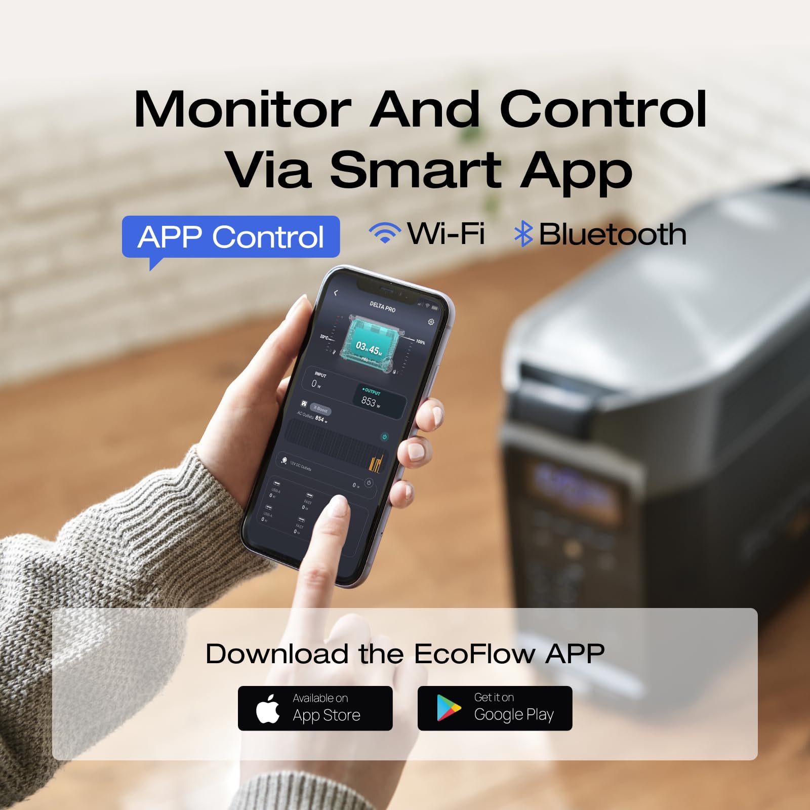 Ef Ecoflow 120V Home Backup Kit: Delta Pro 3600Wh Power Station With Transfer Switch Kit, 3600W Ac Output, Solar Generator For H