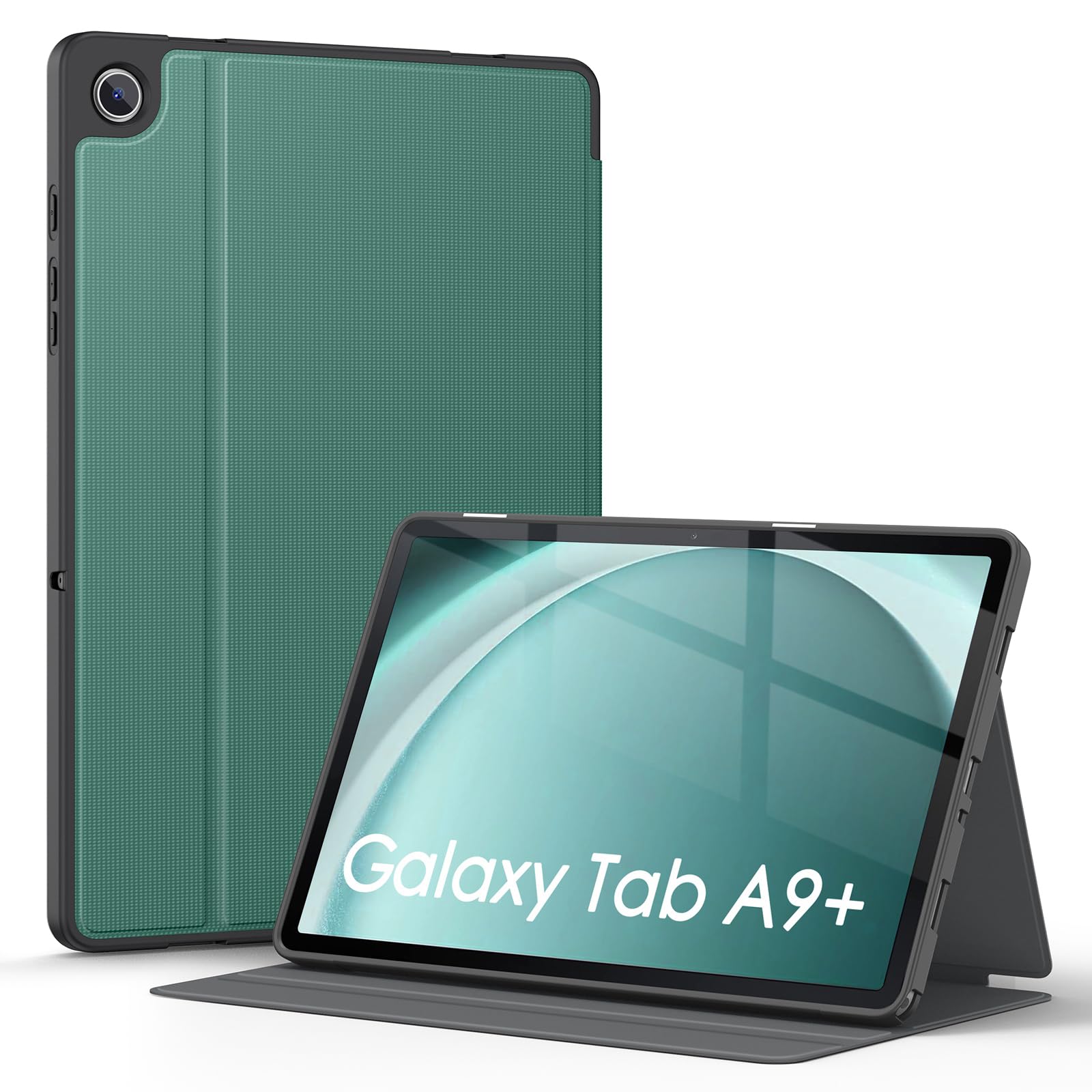 Soke Case For Galaxy Tab A9+/A9 Plus 11 Inch 2023, Shock Proof Smart Folio Stand Case, Multi  Viewing Angles, Soft Tpu Back Cover For Samsung Galaxy Tab A9+ Tablet [Sm X210/X216/X218], Lake Blue