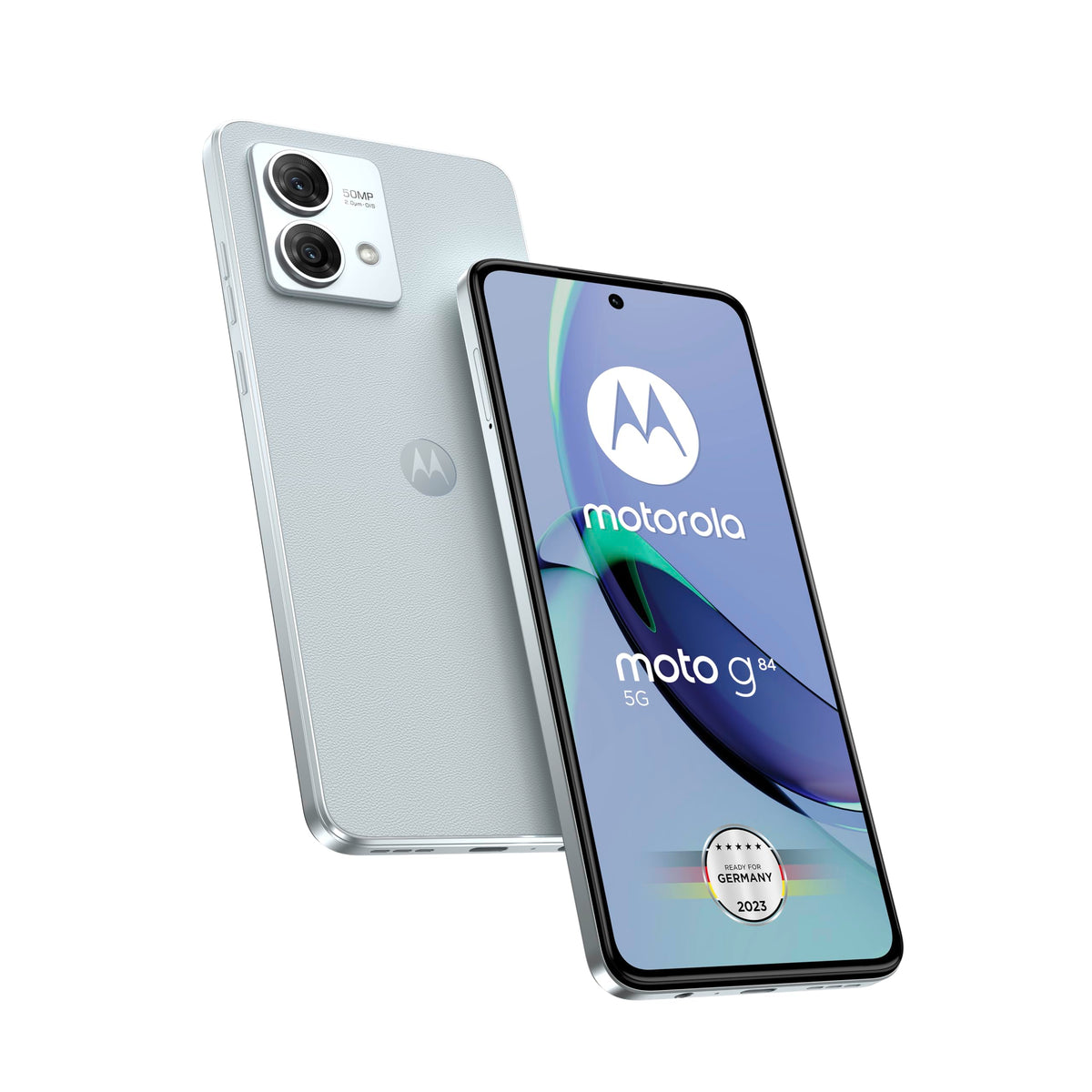 Motorola Moto G84 5G (Gsm Unlocked, International Version) 256Gb + 12Gb Ram Dual Sim Android 13 Smartphone (Marshmallow Blue)