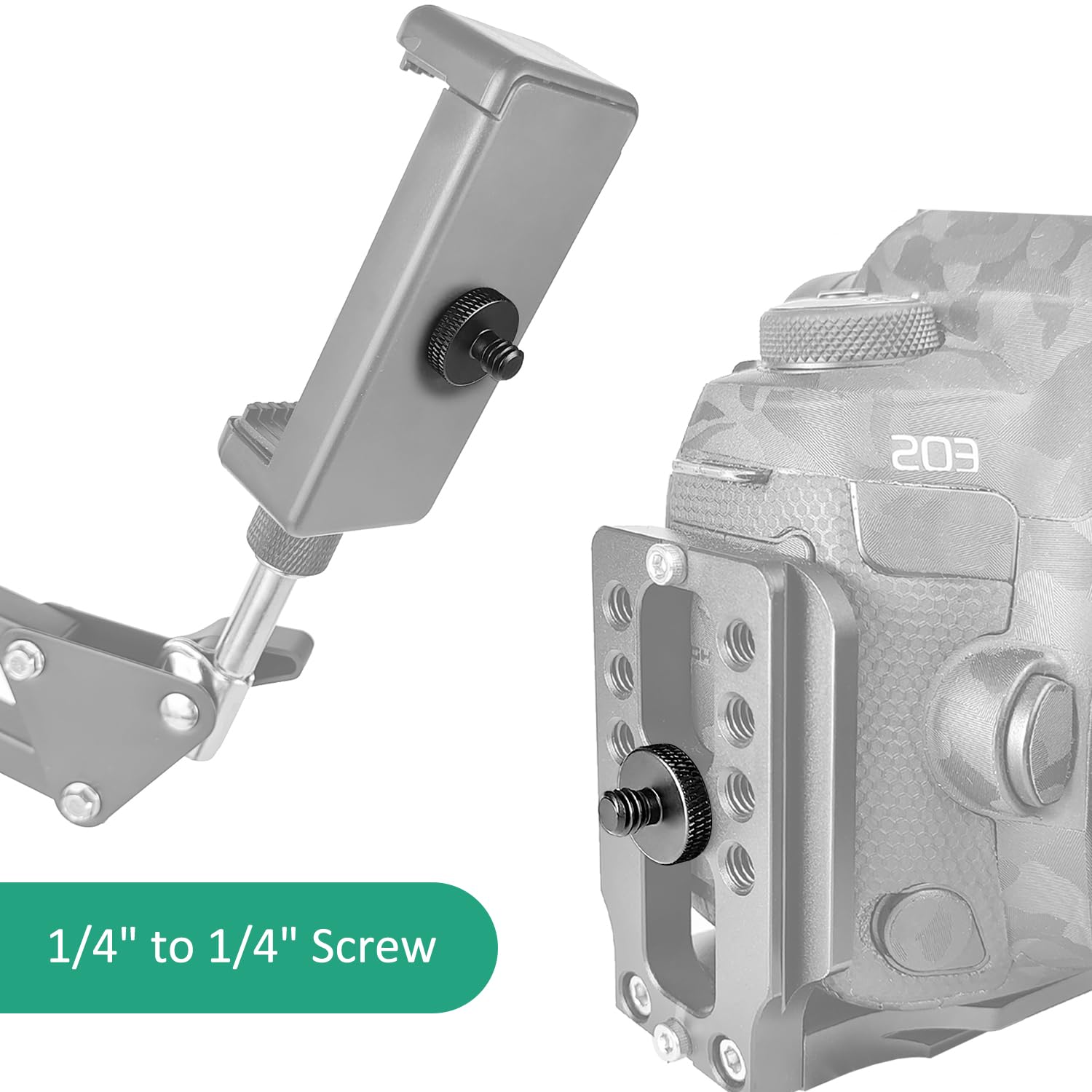 Rigych Threaded Tripod Screw Adapter 1/4 Male To 1/4 Male Camera Mount Screw For Camera Cage Camera Shoulder Mount Dslr Mic Stan