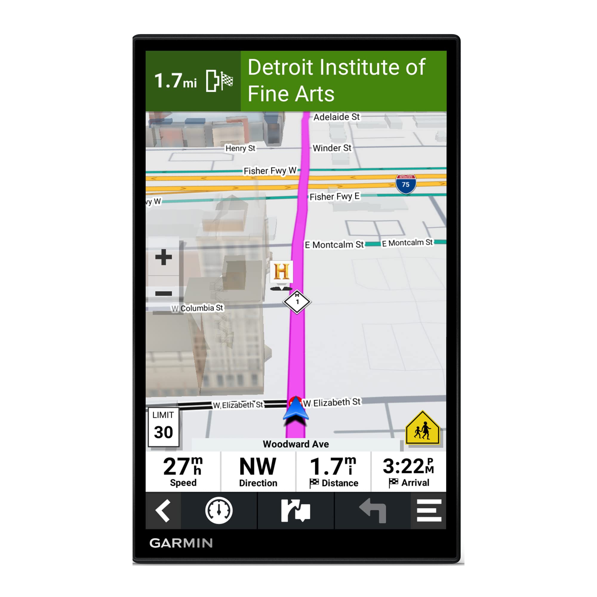 Garmin Drivesmart 76, 7-Inch Car Gps Navigator With Bright, Crisp High-Resolution Maps And Garmin Voice Assist