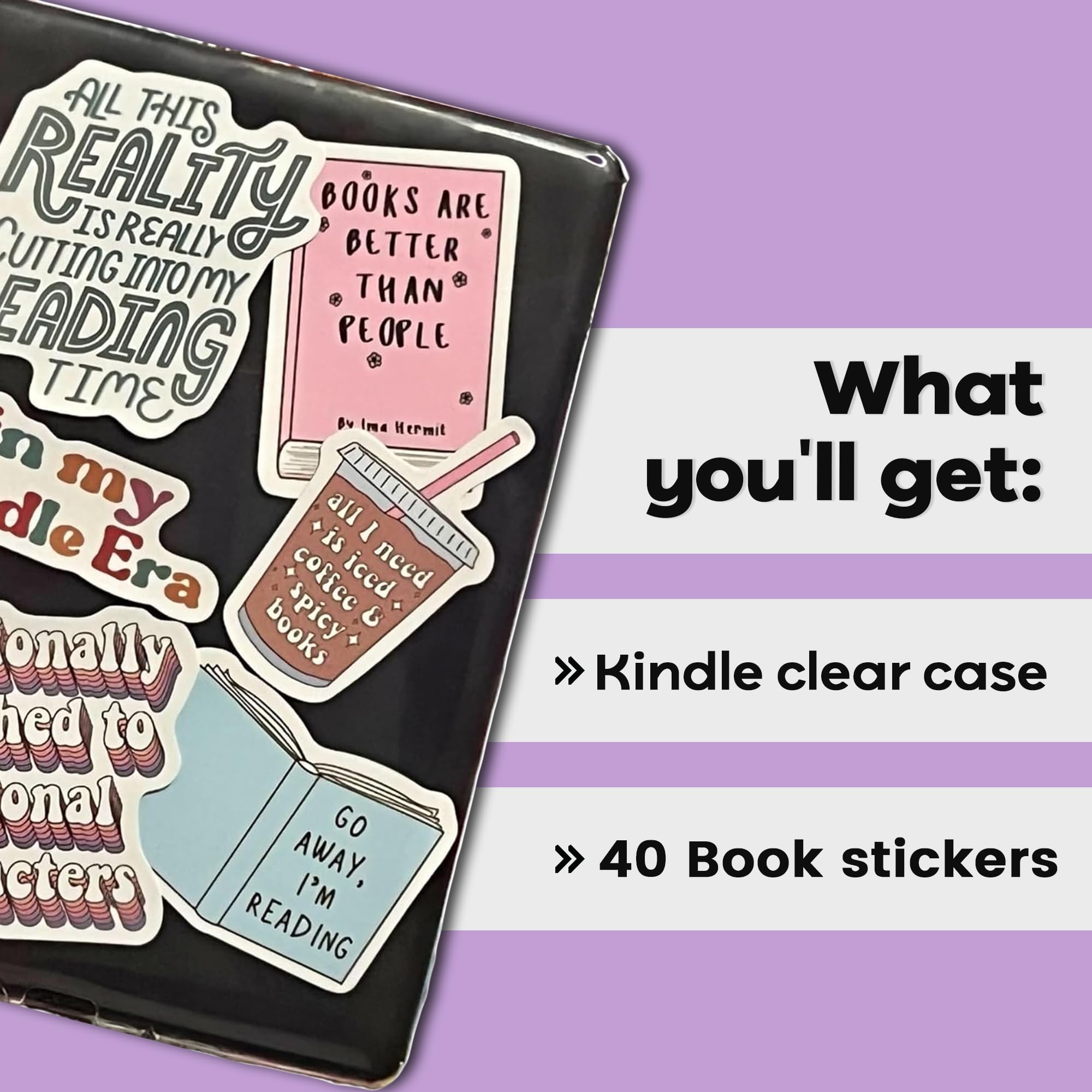 Strapsicle Clear Case For Kindle Oasis 2 & 3   Transparent Silicone Protector Cover For Kindle Devices 40 Bonus Stickers Include