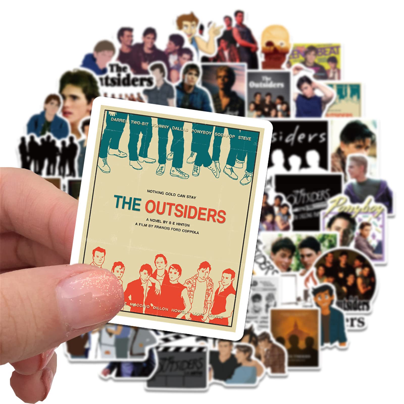 50Pcs The Outsider Stickers Us Suspense Movie Stickers Laptop Water Bottle Bike Skateboard Luggage Computer Snowboard Stickers F