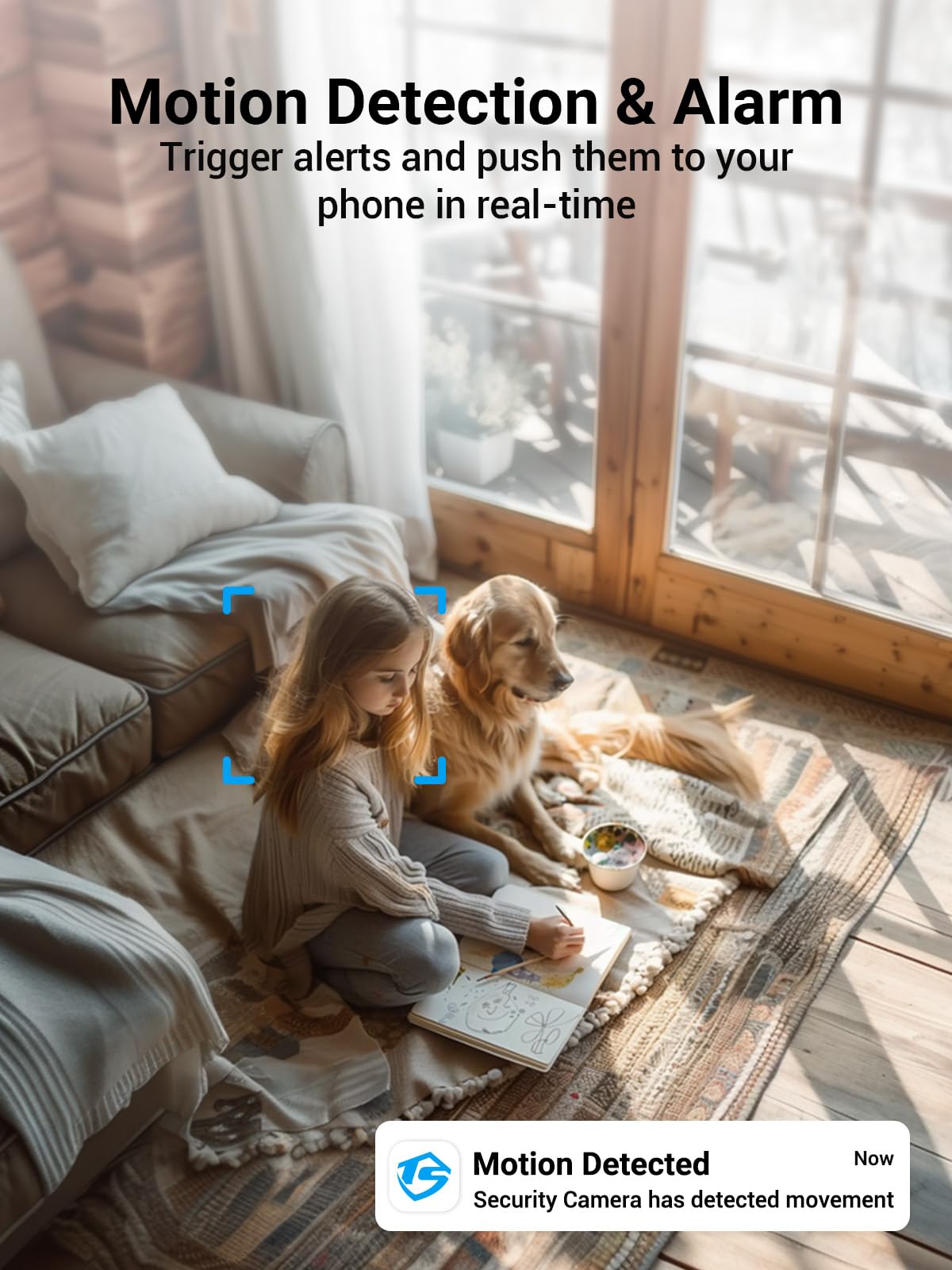 [5G & 2.4G] Indoor/Outdoor Security Camera For Home, Baby/Elder/Dog/Pet Camera With Phone App, Wi Fi Camera W/Spotlight, Color N