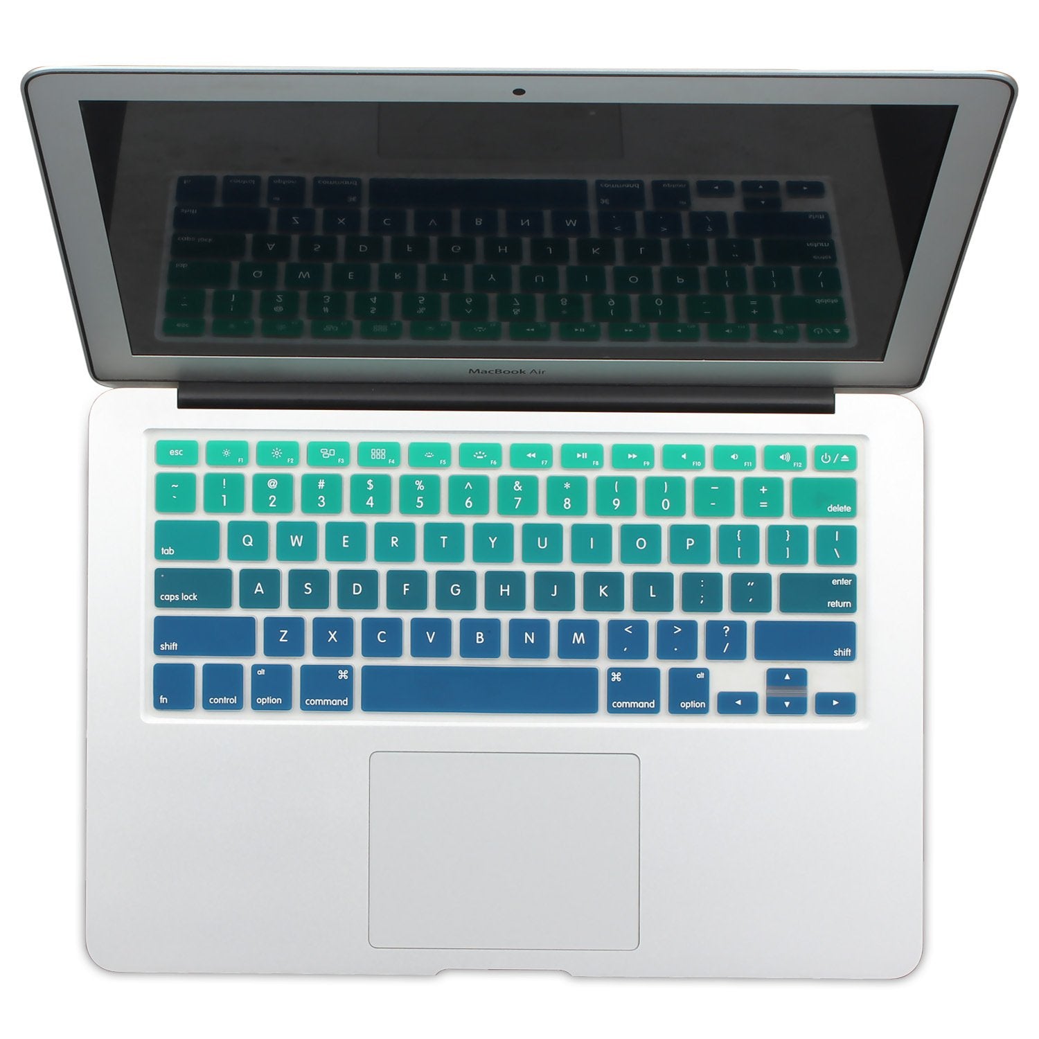 Batianda New Ombre Color Keyboard Cover Protector Silicone Skin for Old Version MacBook Air 13 MacBook Pro 13 15 17 (with or w/O