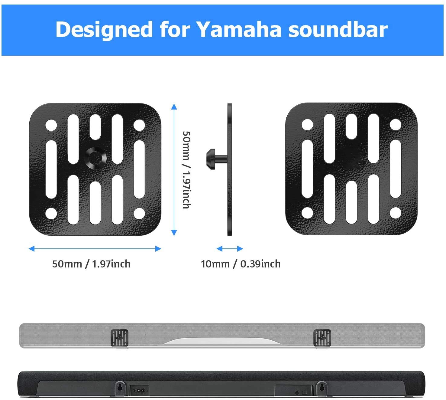 Notiela Wall Mount Bracket For Yamaha Yas 207 Yas 209 Yas 108 Yas 109 Soundbars And Speakers