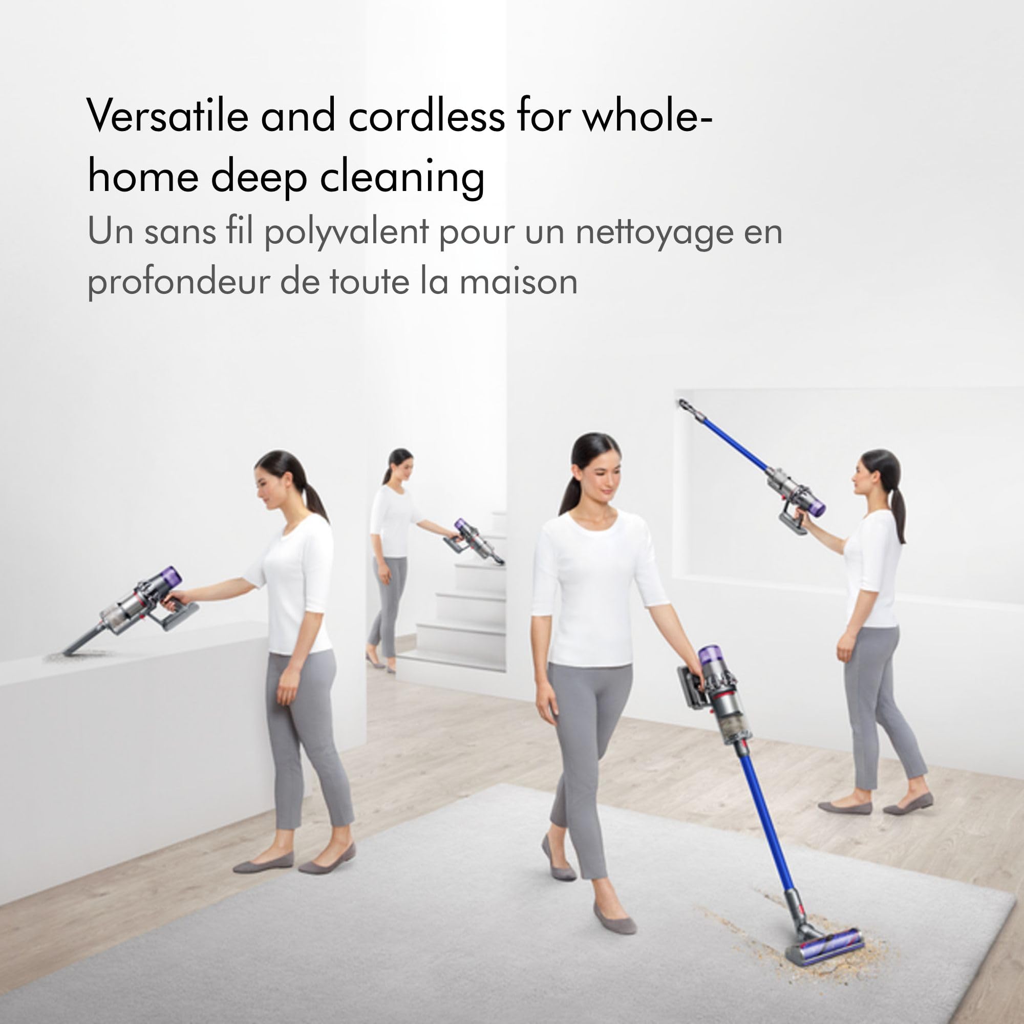 Dyson V11 Cordless Stick Vaccum, Large, Nickel/Blue