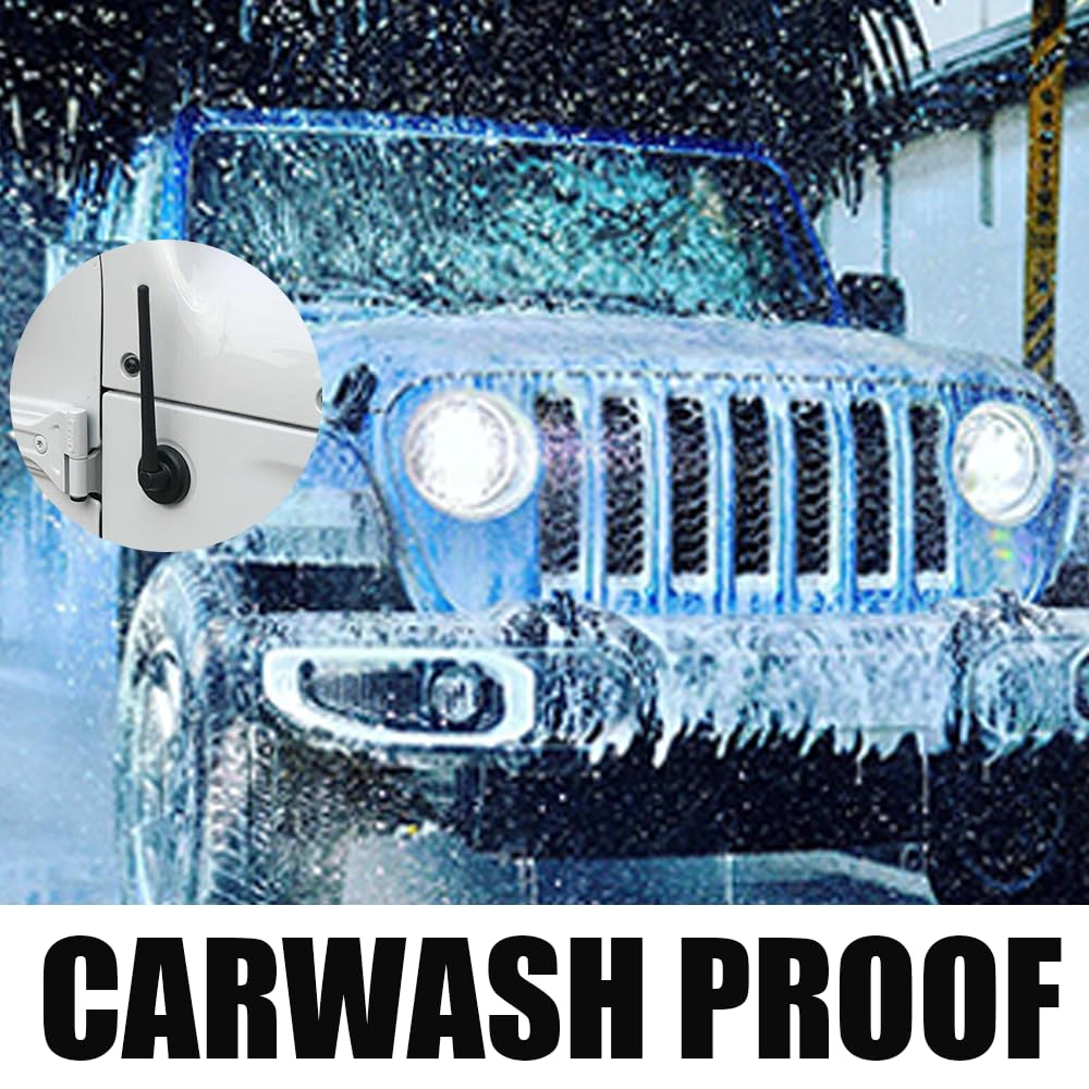 Vofono Short Antenna Fits 07 24 Jeep Wrangler Gladiator Jk Jl Jt Sport Unlimited Willys Jeep Wrangler Accessories, Stubby Jeep Antenna