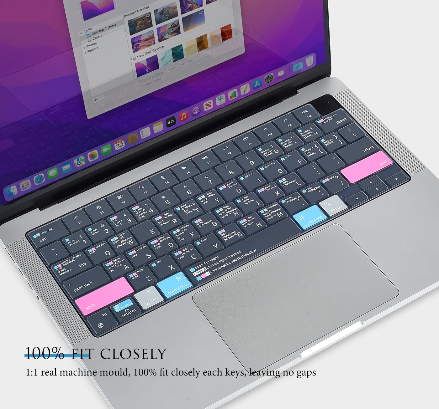 Keyboard Cover For 2024 2022 Apple Macbook Air M3 M2 13 15 Inch A3113 A3114/Macbook Pro 14 Inch A2442 A2779 A2918/Pro 16 Inch A2