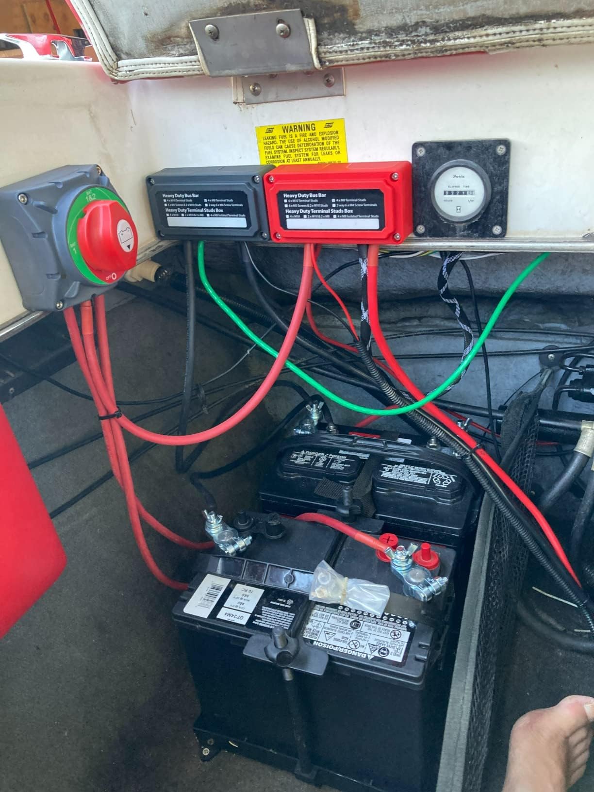 T Tocas 300A Heavy Duty Bus Bar Module Design Power Distribution Block Battery Junction Block With 4X M8 (5/16'') Terminal Studs