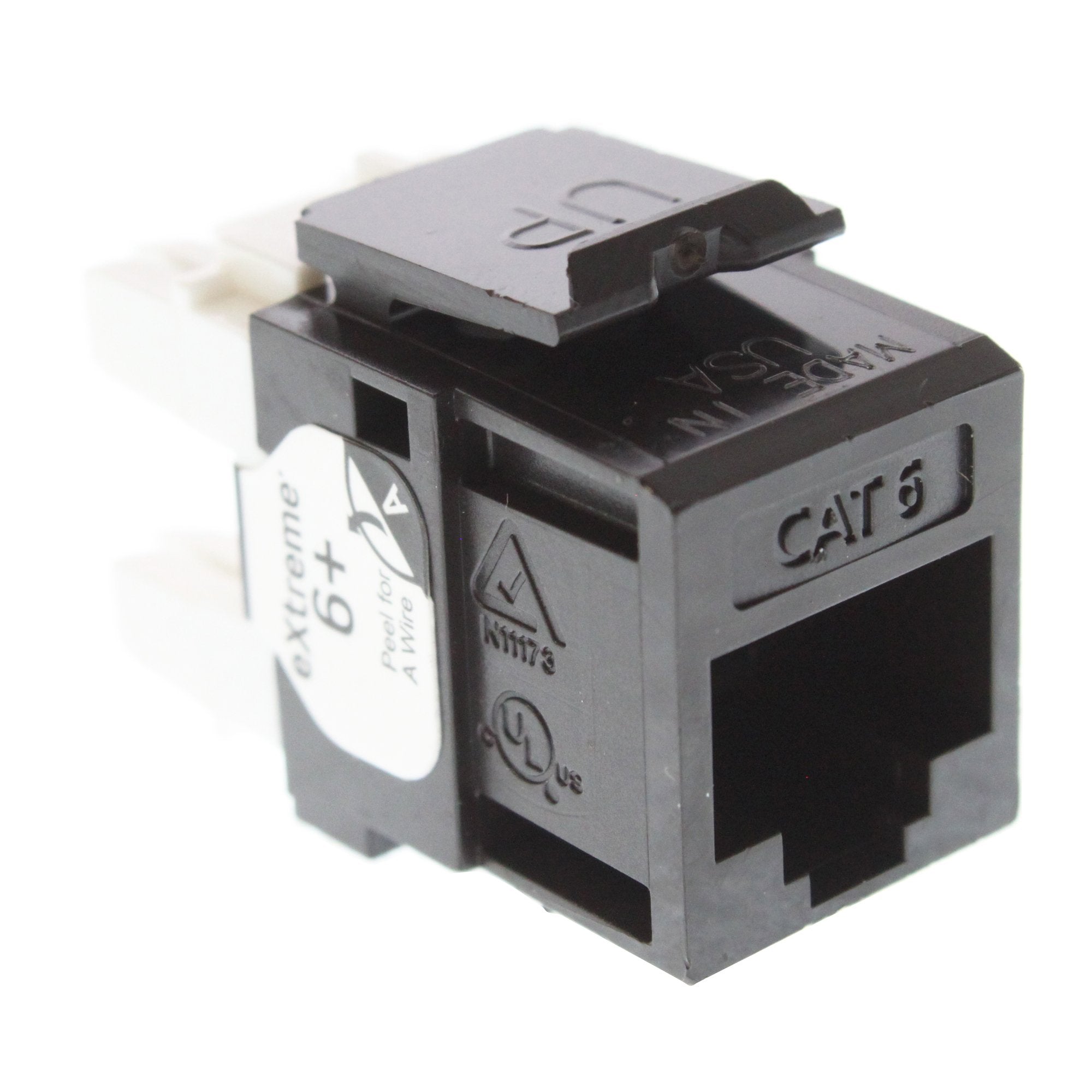 Leviton 61110 RB6 Extreme 6+ QuickPort Connector, CAT 6, Brown