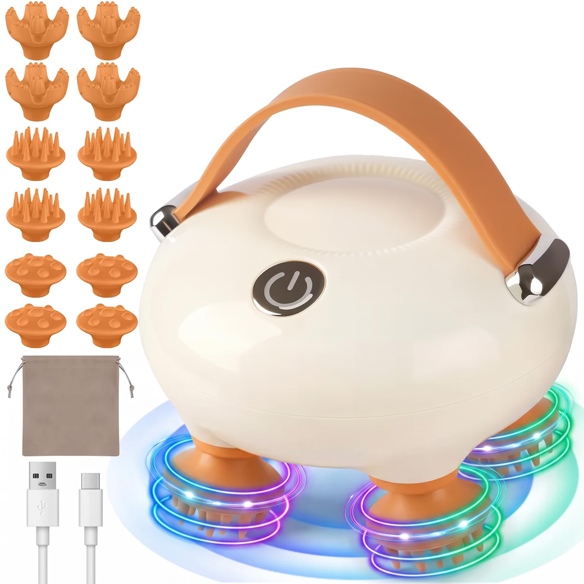 IOOKNA Scalp Massager, Electric Head Massager for Stress Relax