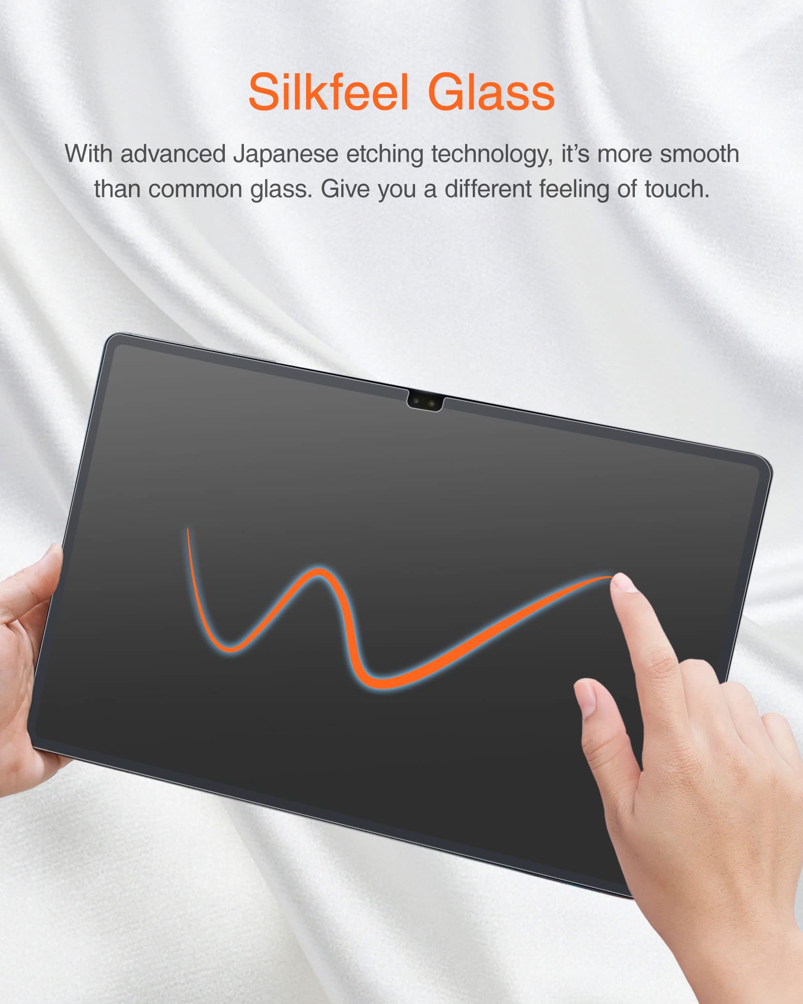 Kct Nano Texture Glass Screen Protector Compatible With Samsung Galaxy Tab S10 Ultra /S9 Ultra / S8 Ultra 14.6 Inch 2024/2023/2022, Auto Alignment Tool, Tempered Glass