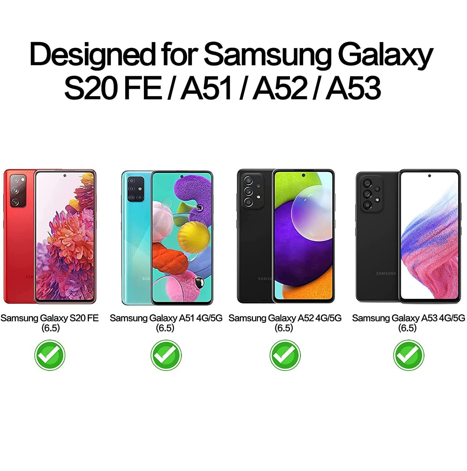 [2 Pack] Tempered Glass Privacy Screen Protector For Samsung Galaxy A53/ A52 / A51 /S20 Fe, Anti Spy 9H Protector Film For Galax