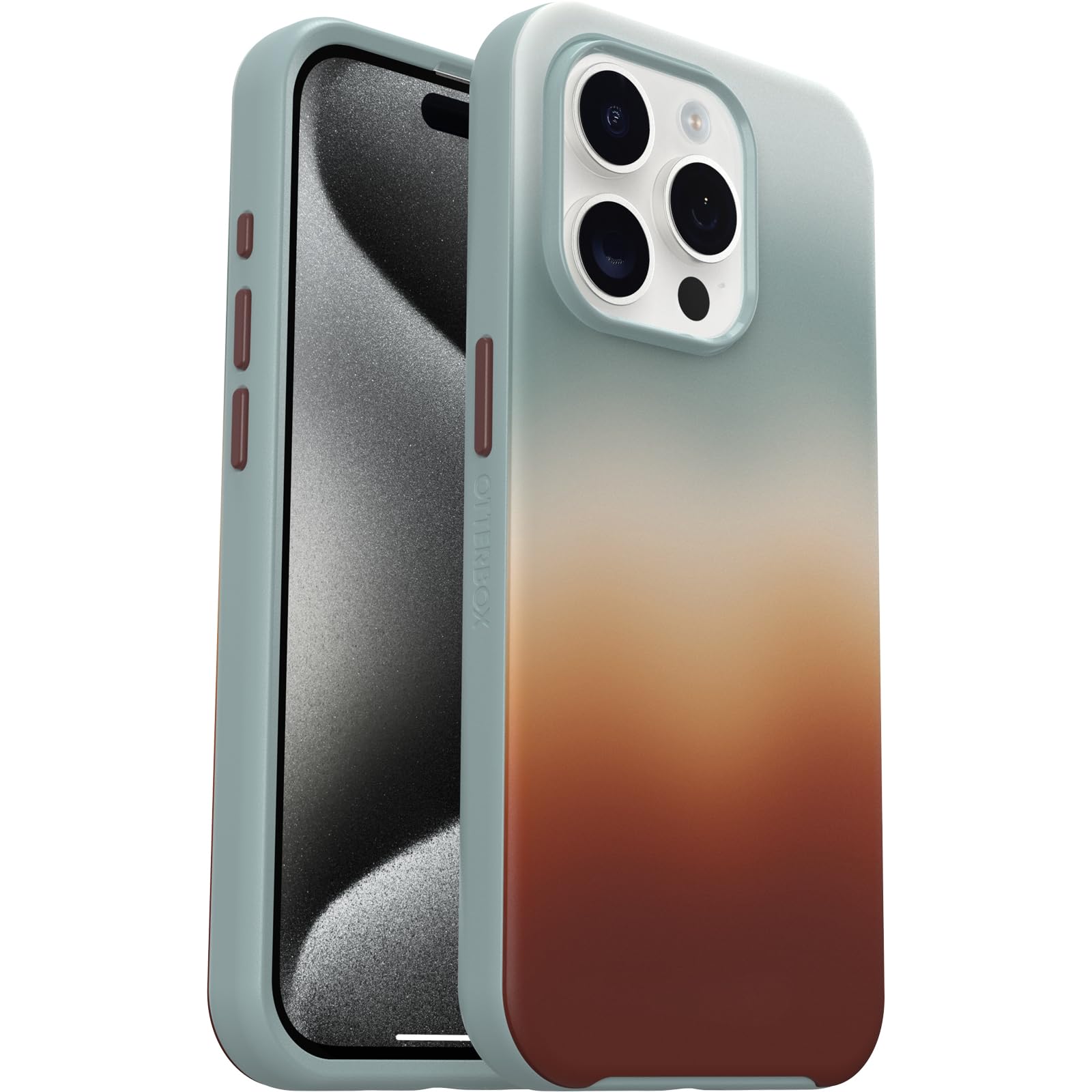 Otterbox Iphone 15 Pro (Only) Symmetry Series Case   Arizona Sunrise (Blue), Snaps To Magsafe, Ultra Sleek, Raised Edges Protect