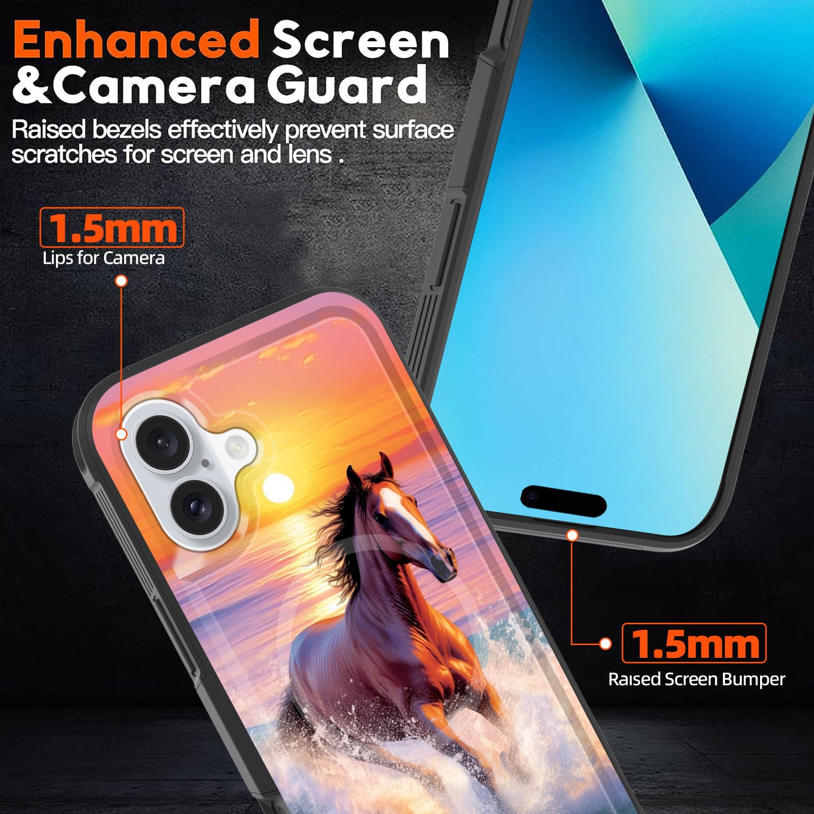 Zqlplzr Magnetic For Iphone 16 Plus Case,[Compatible With Magsafe] [Military Grade Drop Protection] Heavy Duty Shockproof Phone