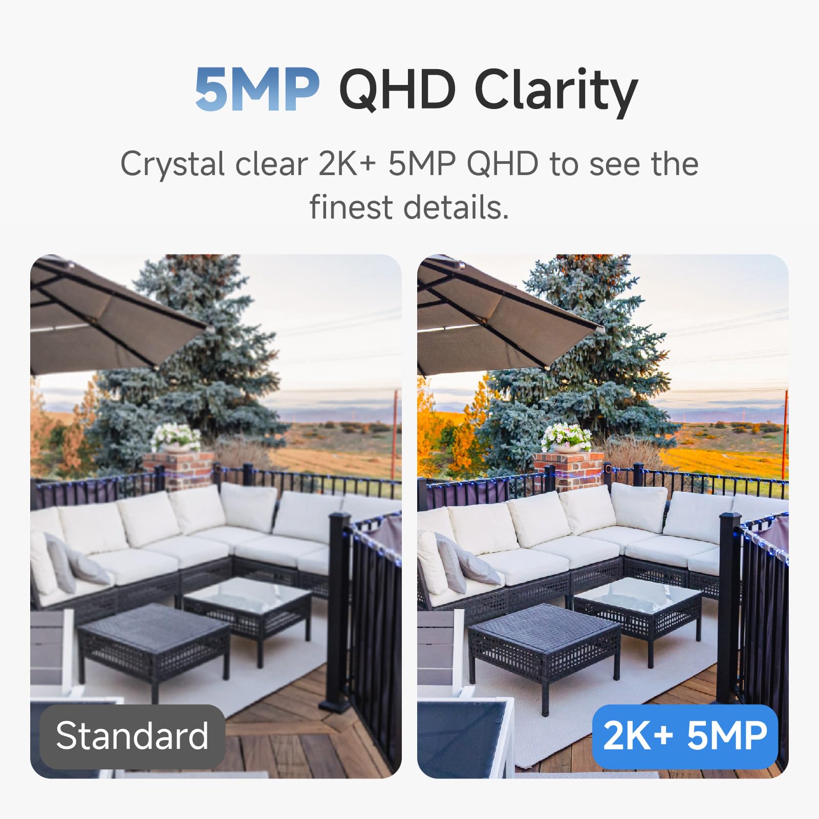 Noorio B211 Security Camera Indoor Outdoor Wireless 2K+ Bluetooth Camera For Home Security, Motion Activated Security Camera Spo