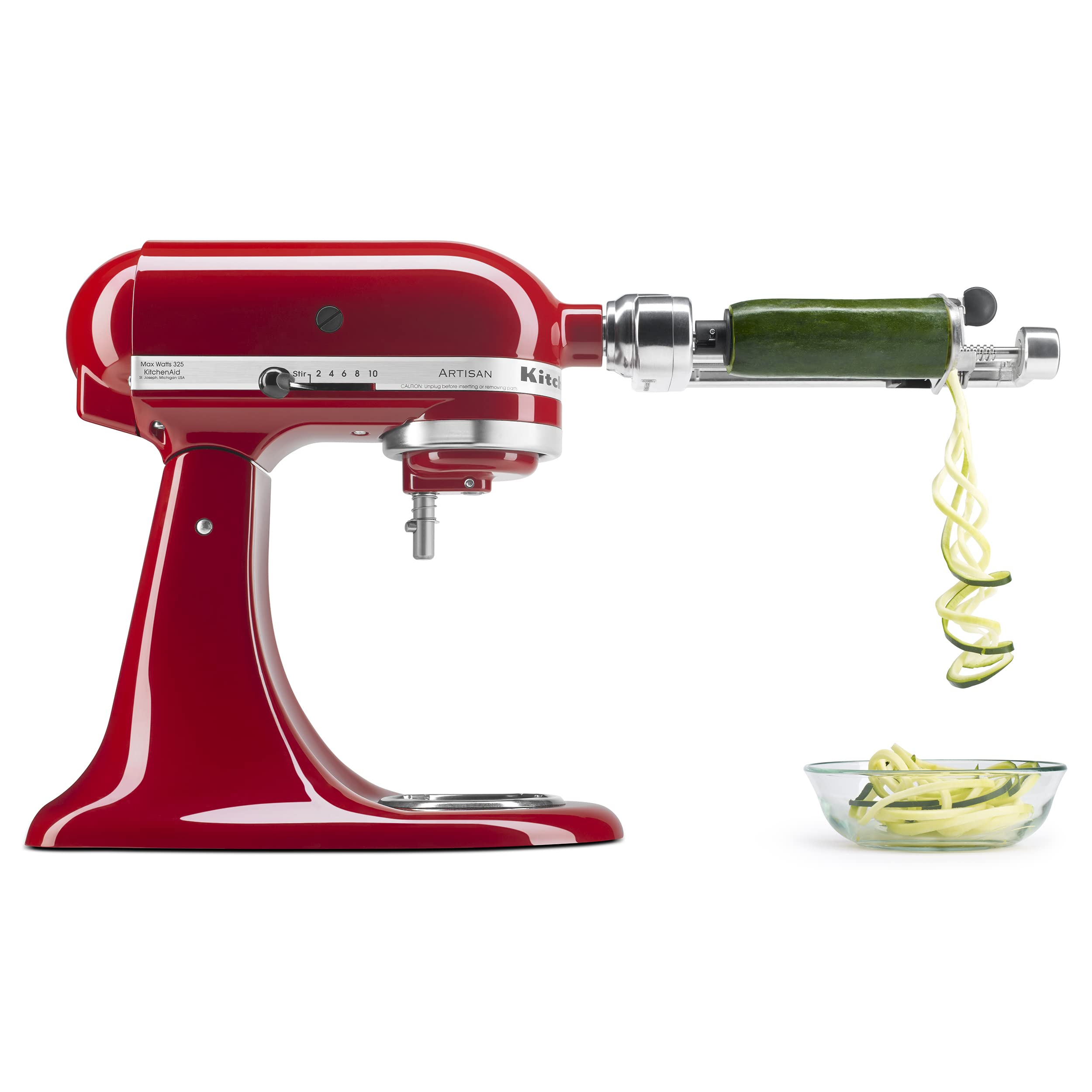 Kitchenaid Spiralizer Plus Attachment With Peel, Core And Slice, Silver