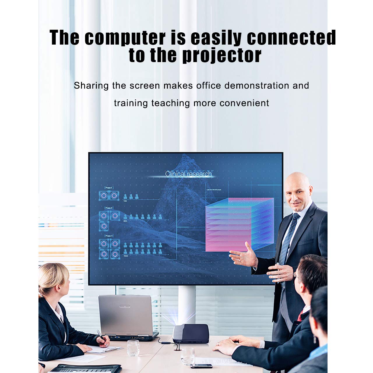 Qingler Hdmi To Vga, Gold Plated Hdmi To Vga Adapter (Male To Female) For Computer, Desktop, Laptop, Pc, Monitor, Projector, Hdt