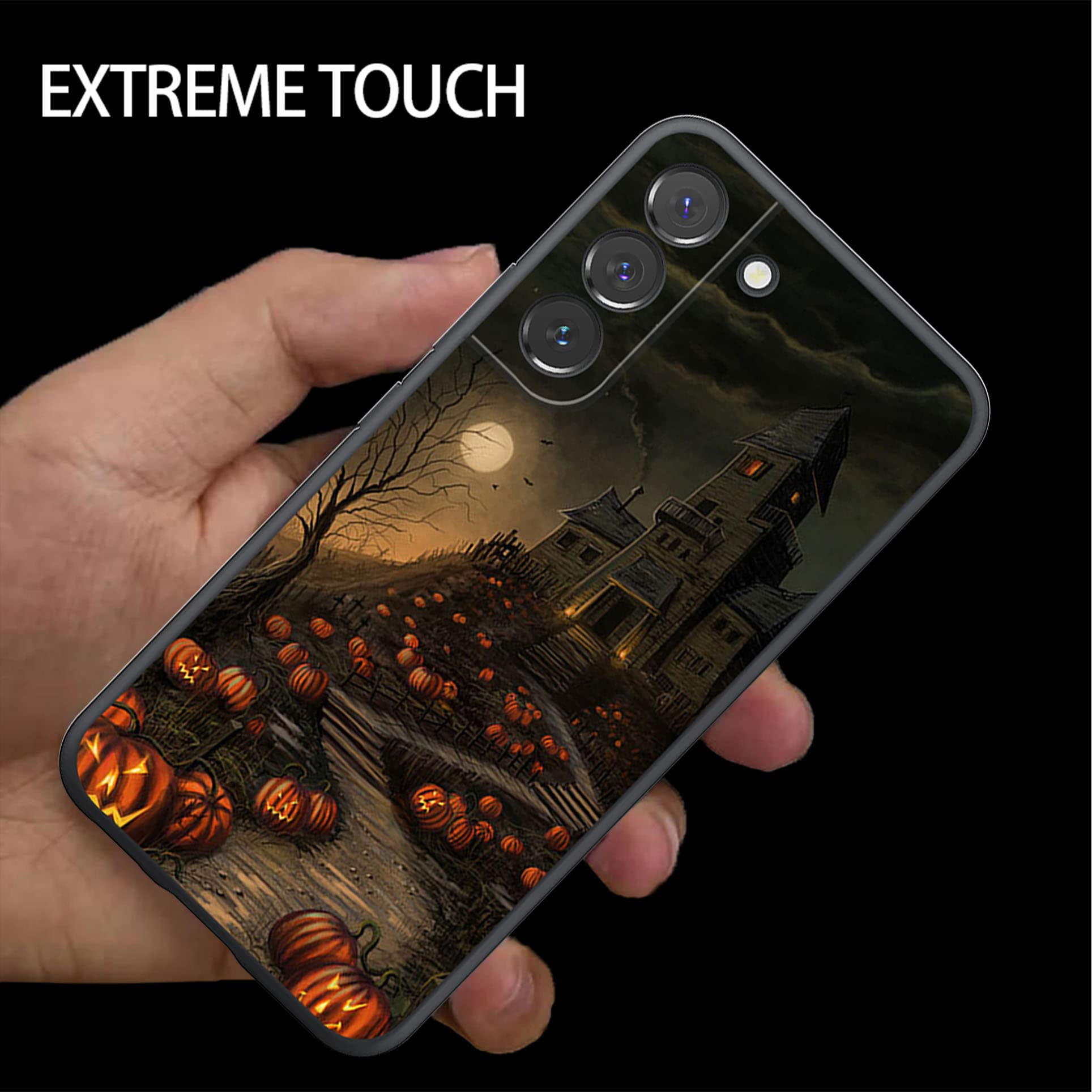 Vuttoo For Samsung Galaxy S21 Fe Case   Halloween Haunted House Pattern Phone Case   Camera Crash Protection   Tpu Shock Absorpt