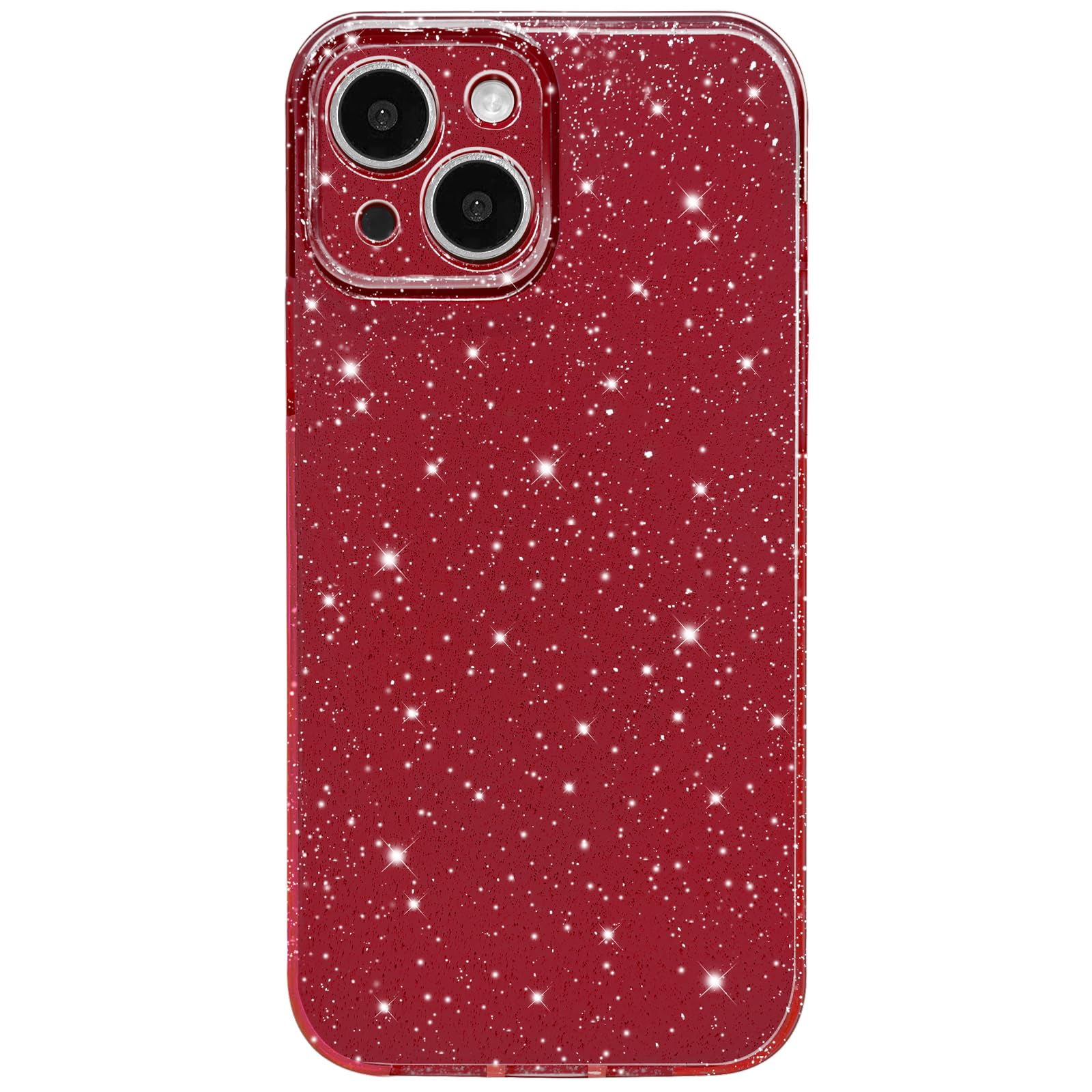 Hython Case for iPhone 15 Case Glitter Cute Sparkly Shiny Bling Sparkle Phone Cases 6.1, Thin Slim Fit Soft TPU Bumper Shockproo