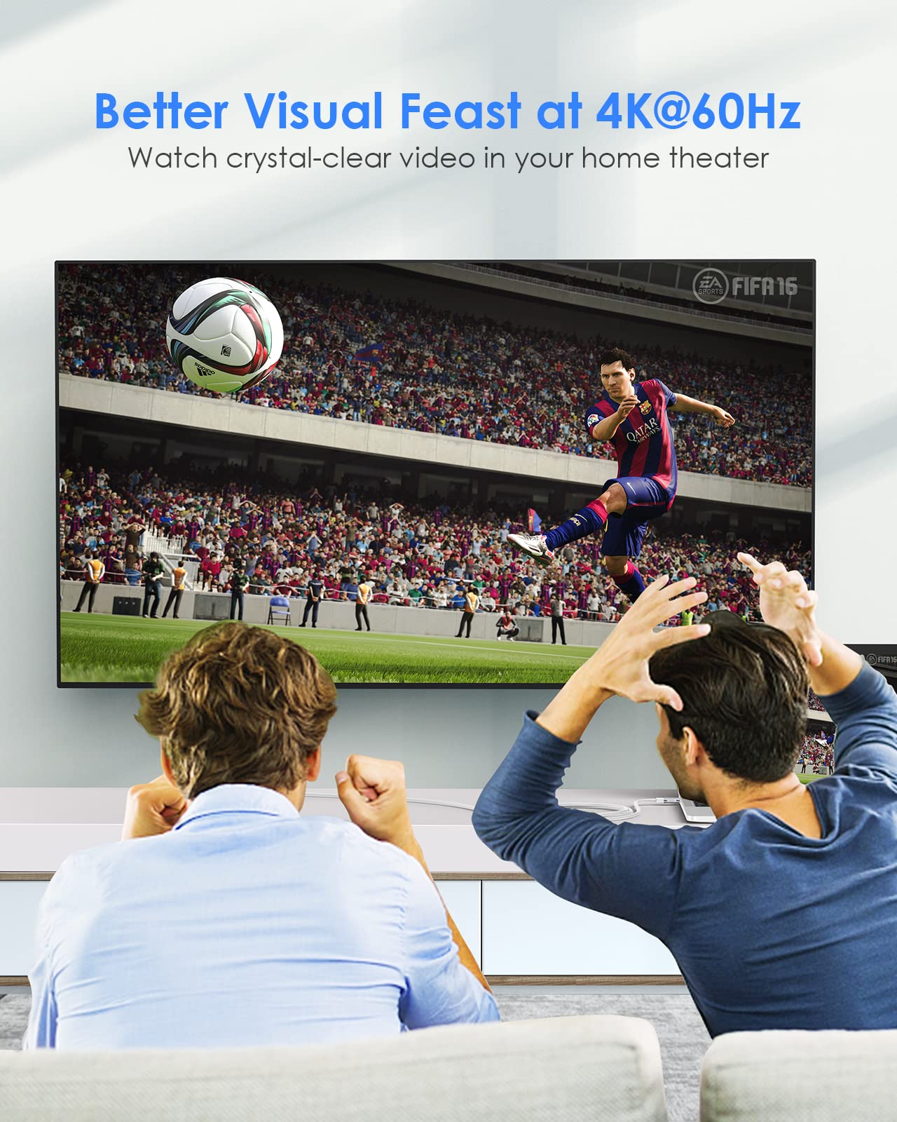 Lention 10Ft Usb C To Hdmi 2.0 Cable Cord 4K@60Hz,Thunderbolt 3/4 To Hdmi Cable,Usb C Compatible 2023 2016 Macbook Pro 13/15/16,