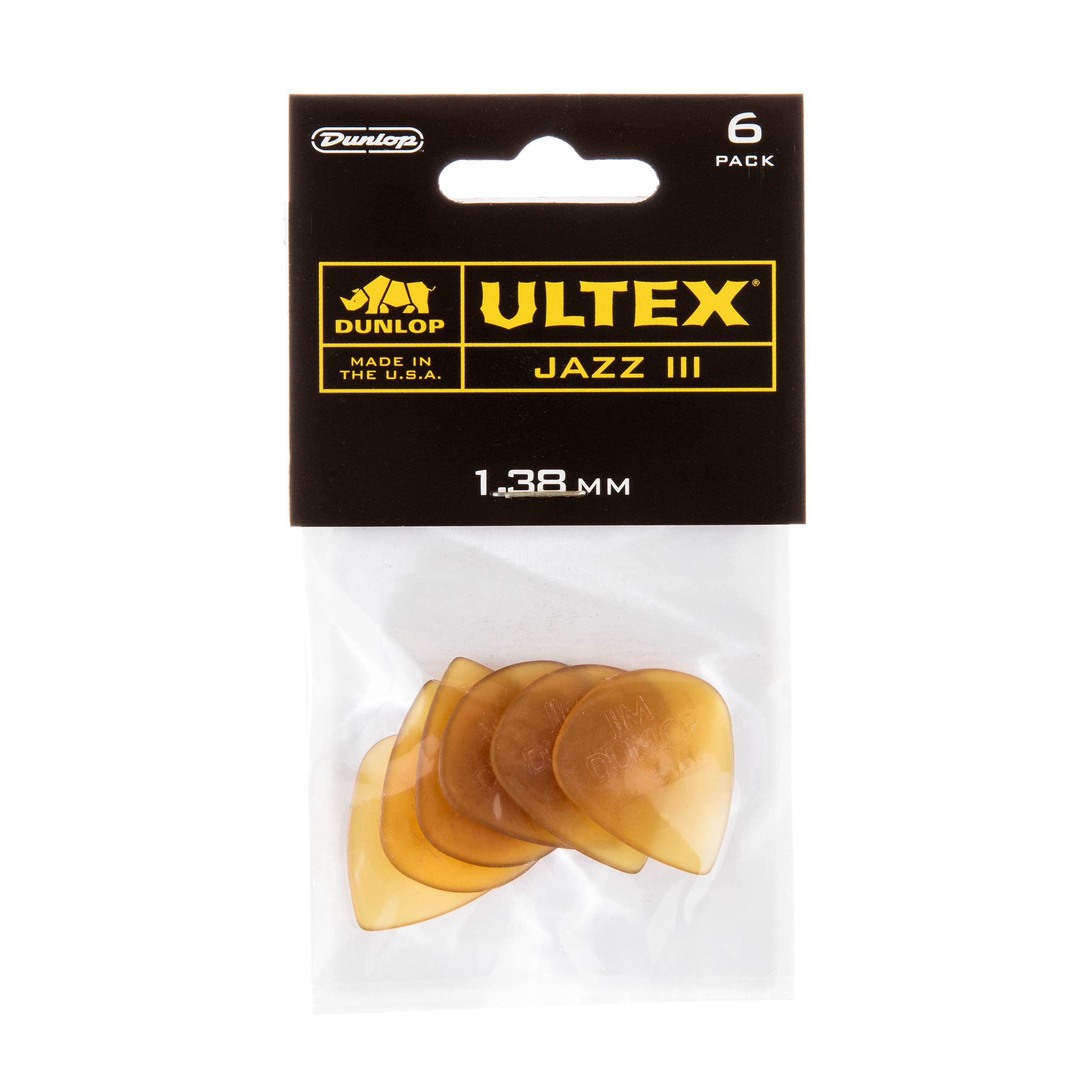 Dunlop Ultex Jazz Iii, 1.38Mm, 6/Players Pack