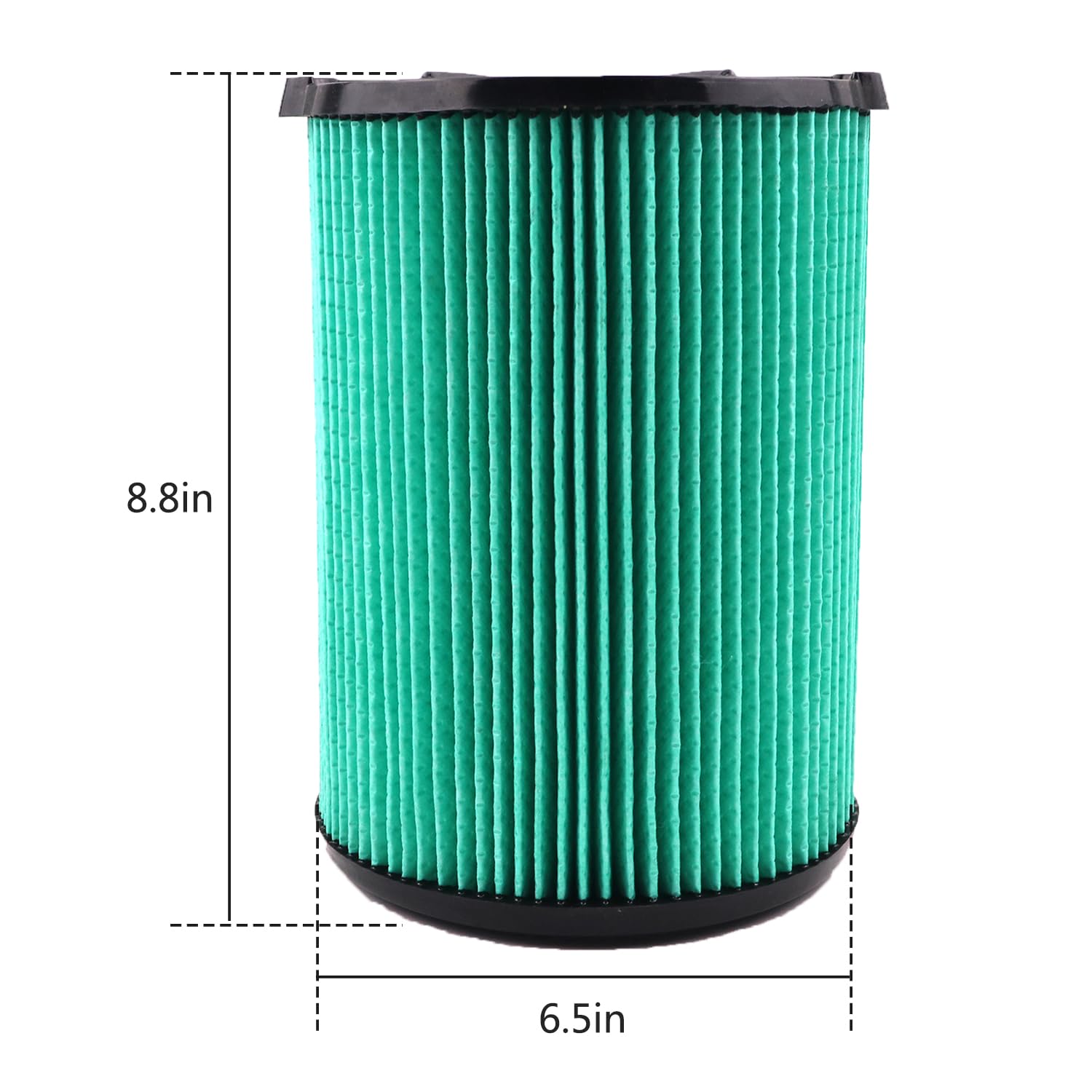 2 Pack Vf6000 Filter For Ridgid 5 20 Gallon Wet Dry Vacuums, 5 Layer Hepa Filter, Fit Models Wd5500 Wd0671 Wd6425 Wd7000 Wd1280