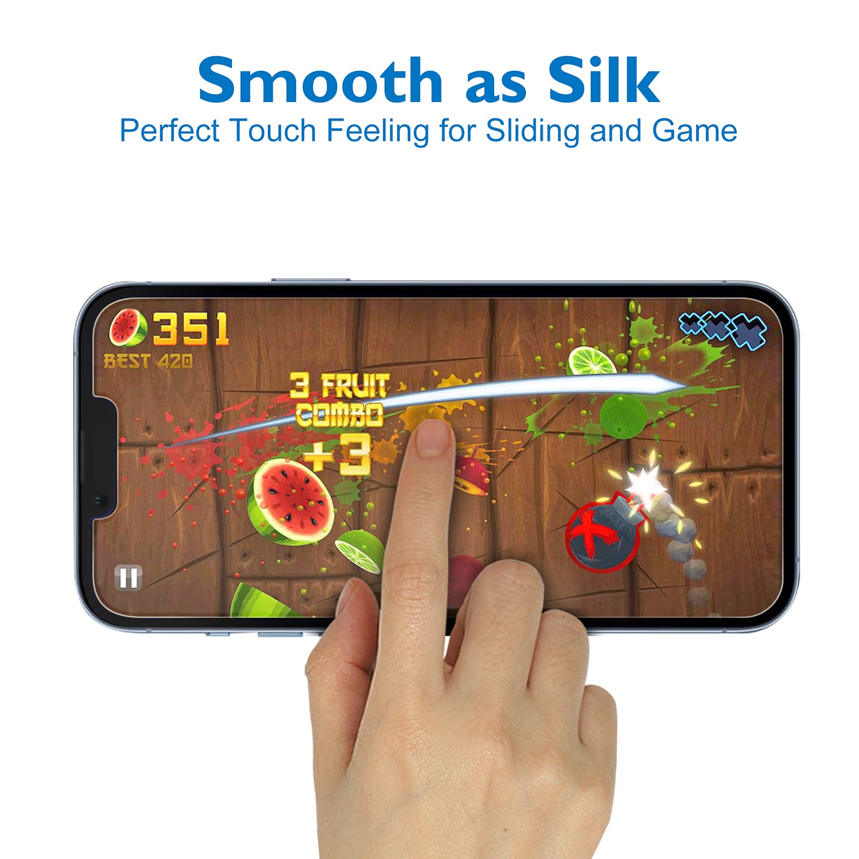 Mothca Matte Glass Screen Protector For Iphone 16E / Iphone 14 / Iphone 13 / Iphone 13 Pro [6.1 Inch] Anti-Glare & Anti-Fingerpr