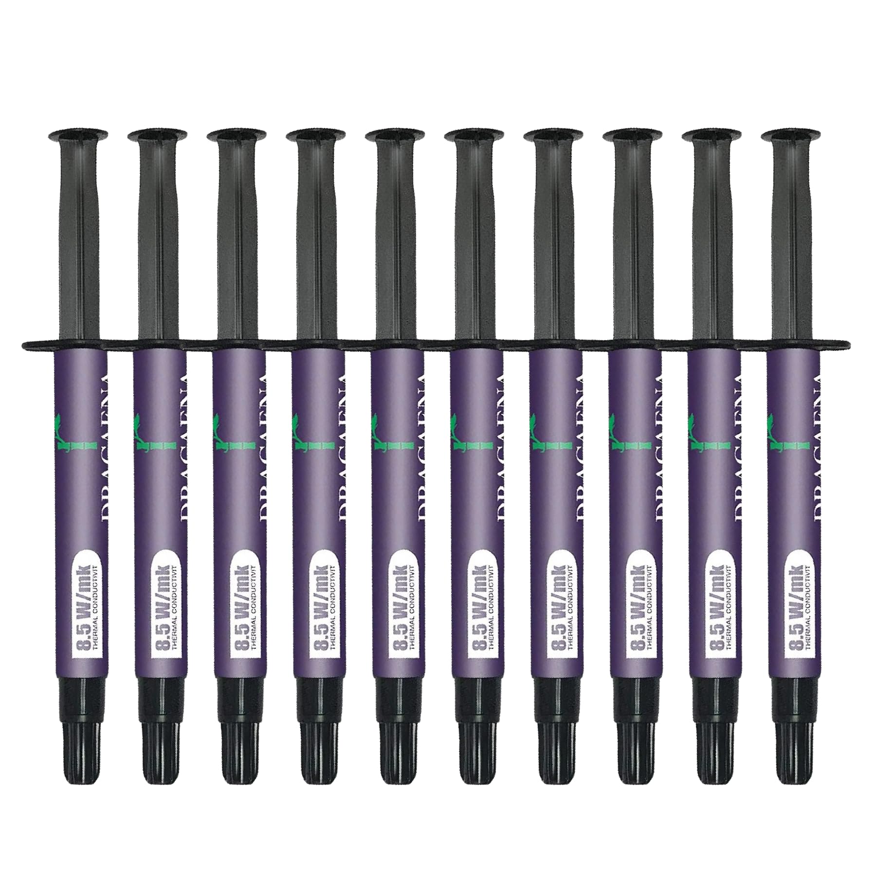 Dracaena 10 Pack Of Thermal Compound Paste (4 Gram), Carbon Based High Performance, Heatsink Paste, Thermal Compound Cpu For All