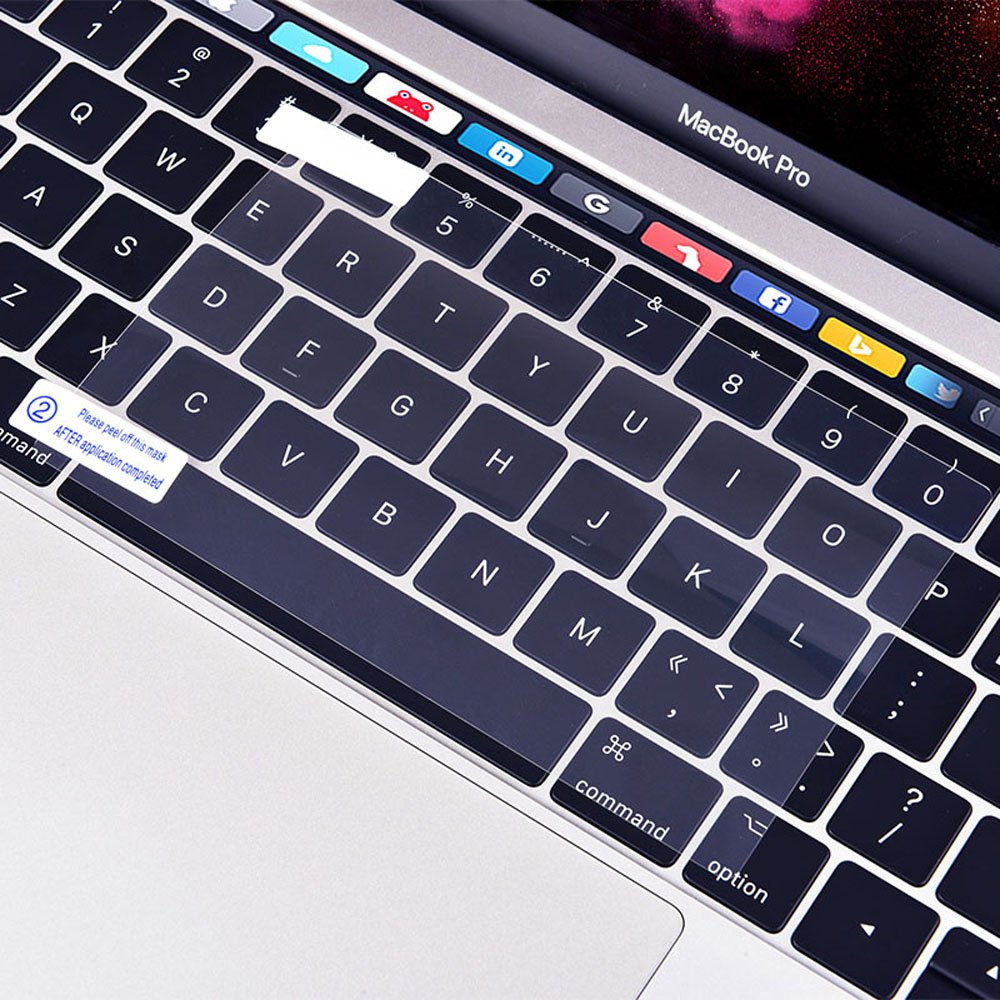 (2 Pack) Clear Anti Scratch Trackpad Protector Touchpad Cover Skin For Newest Macbook Pro 13 Inch With Or Without Touchbar Model
