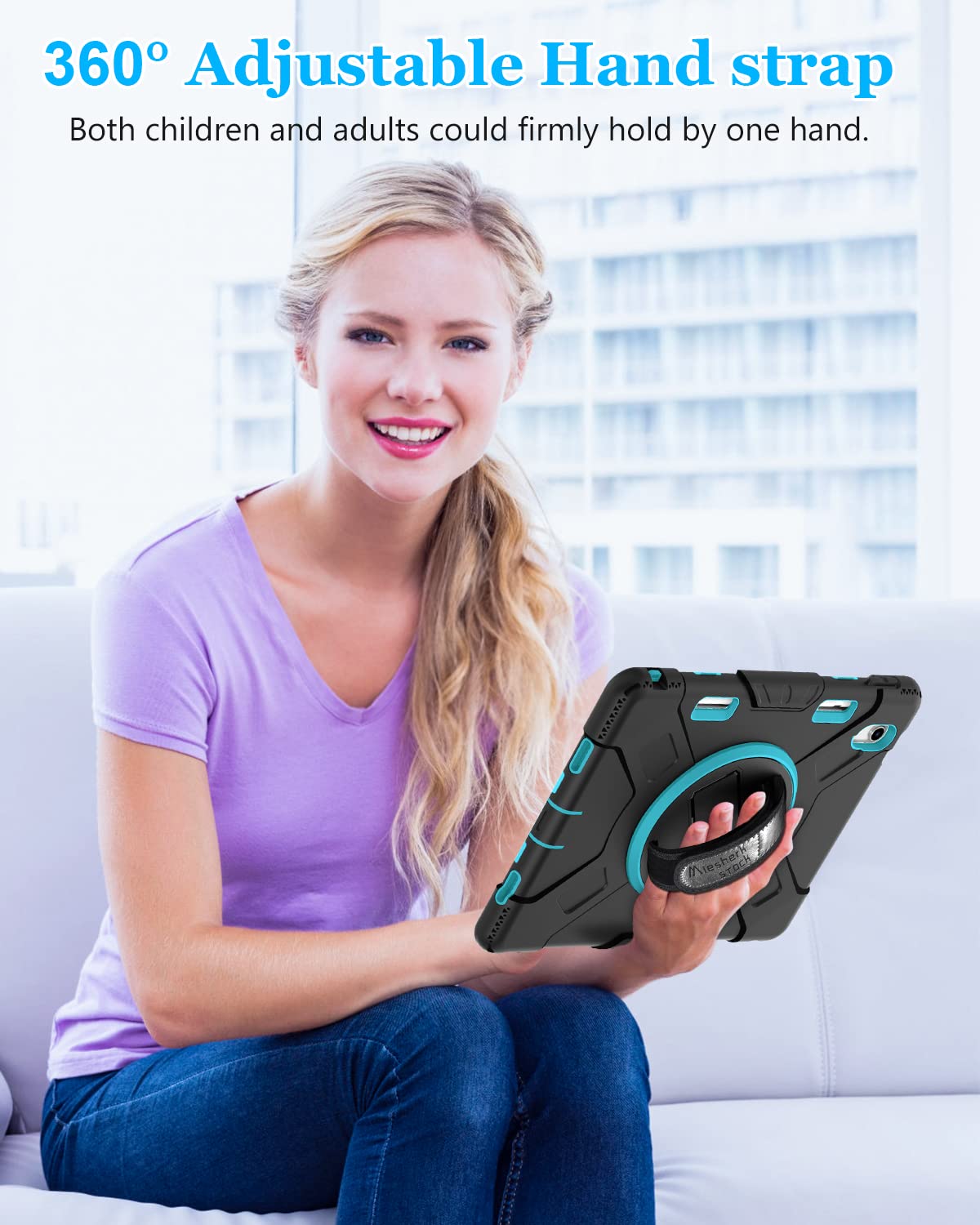 Case For Ipad 10Th Generation 2022: Military Grade Silicone Protective Cover For Ipad 10Th Gen 10.9 Inch With Screen Protector