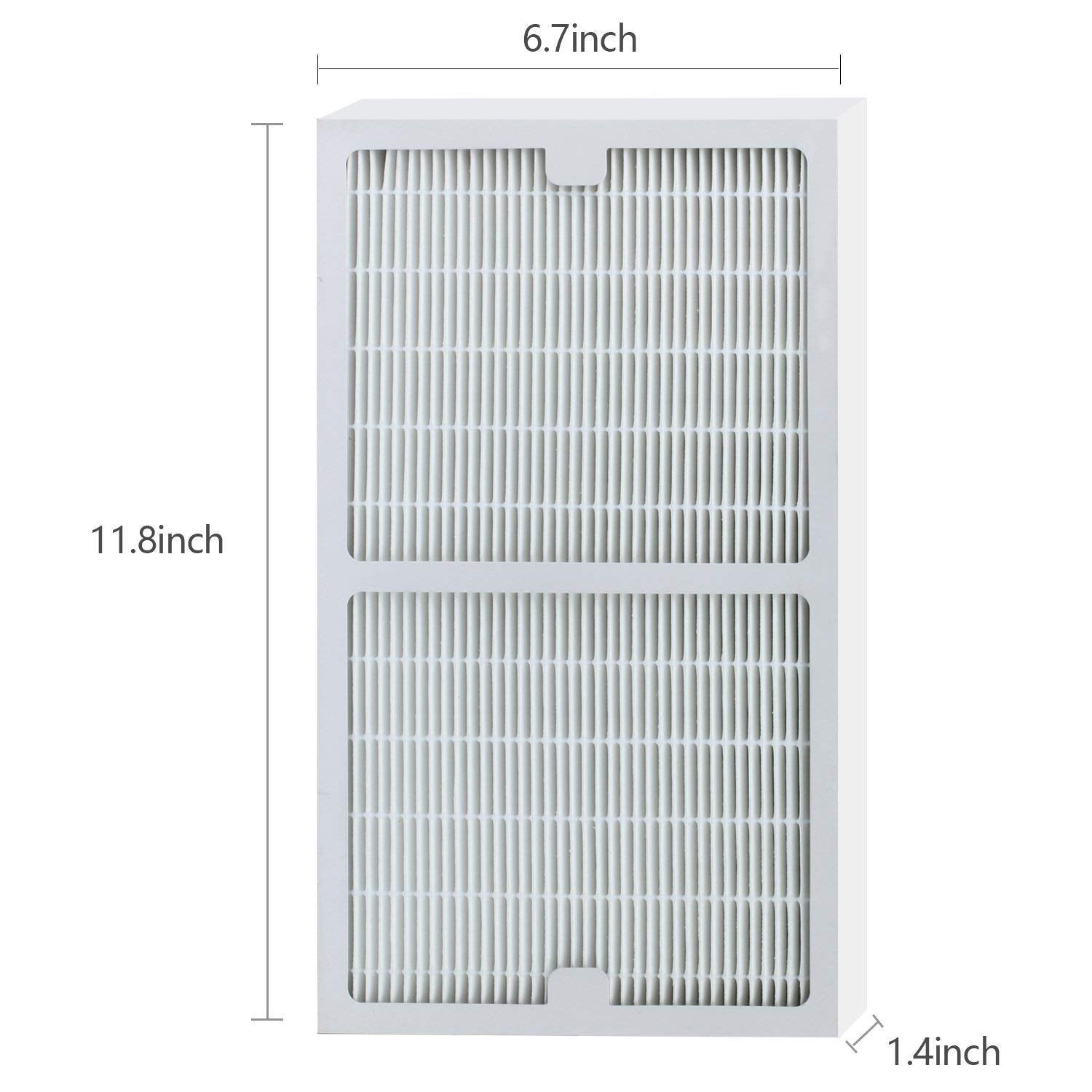2 Pack Iaf H 100C Filter C Compatiable With Idylis Air Purifiers Iap 10 280 & Iap 10 200 (2 Pack Hepa Filter & 2 Activated Carbo