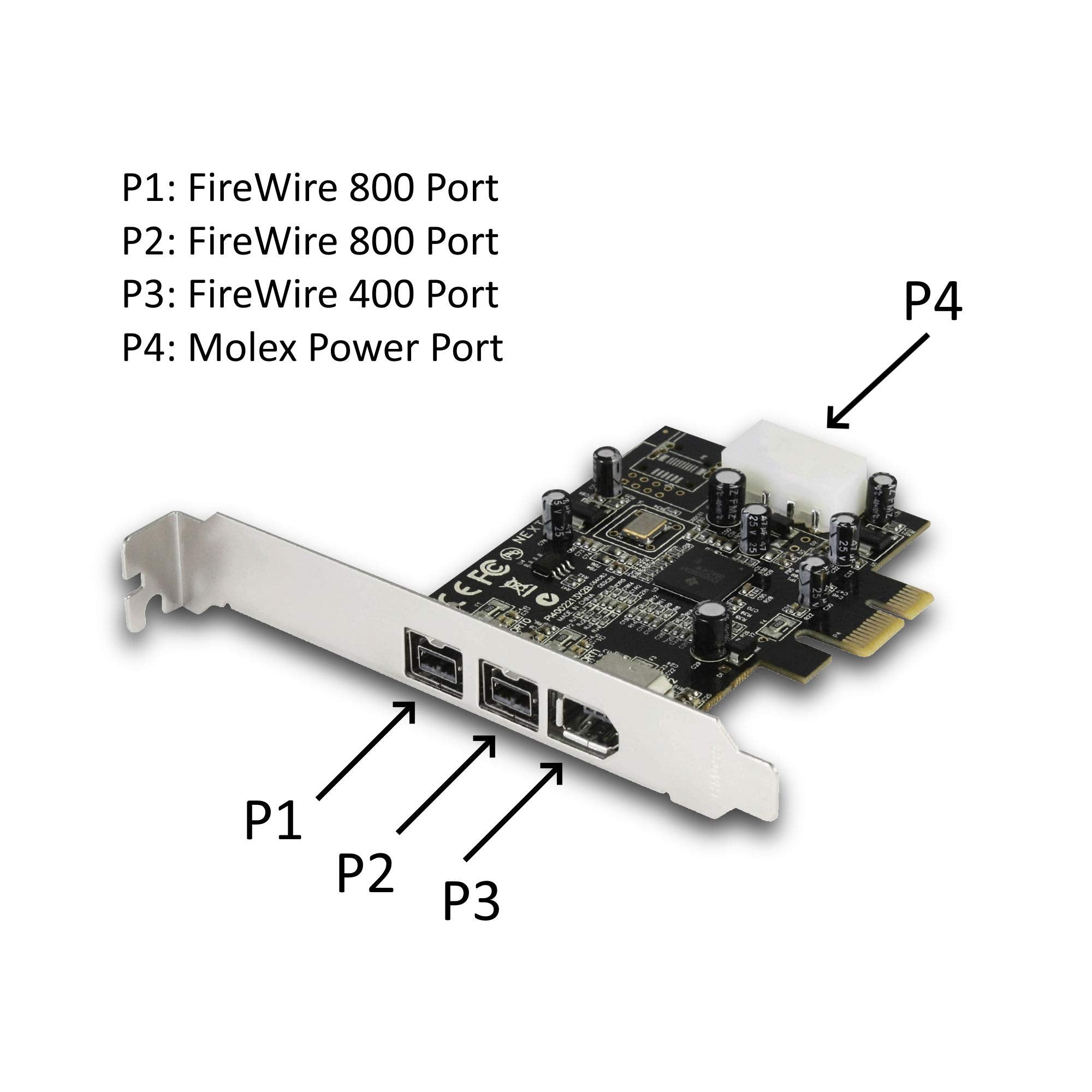 Vantec 2+1 Firewire 800/400 Pcie Combo Host Card (Ugt Fw210)