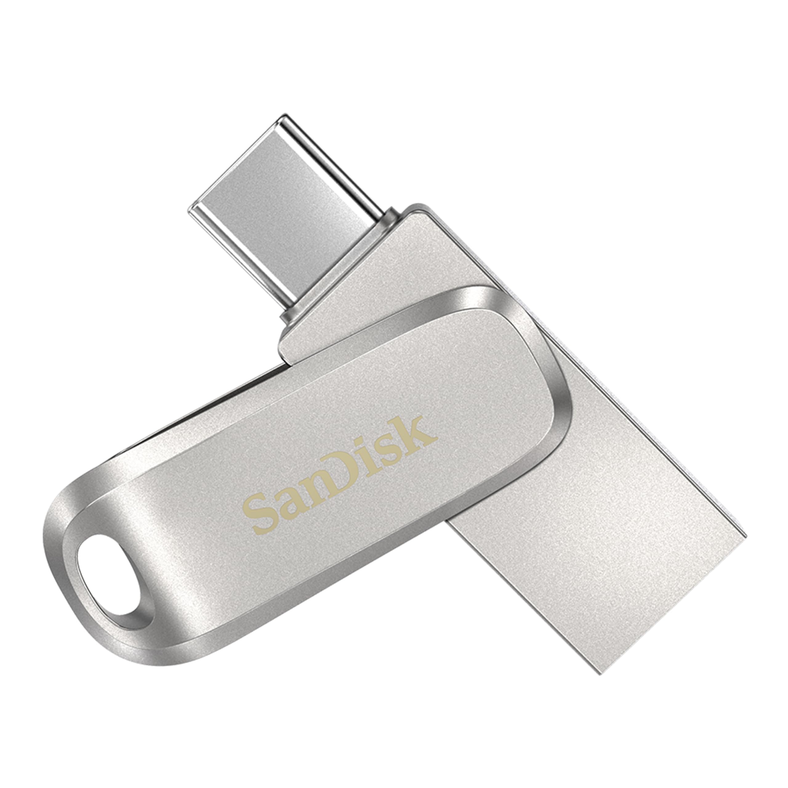 Sandisk Ultra Dual Drive Luxe Usb TypeC 1Tb, Otg, Upto 400Mb/S, Pendrive, Silver, 5Y Warranty (Sdddc41T00I35)