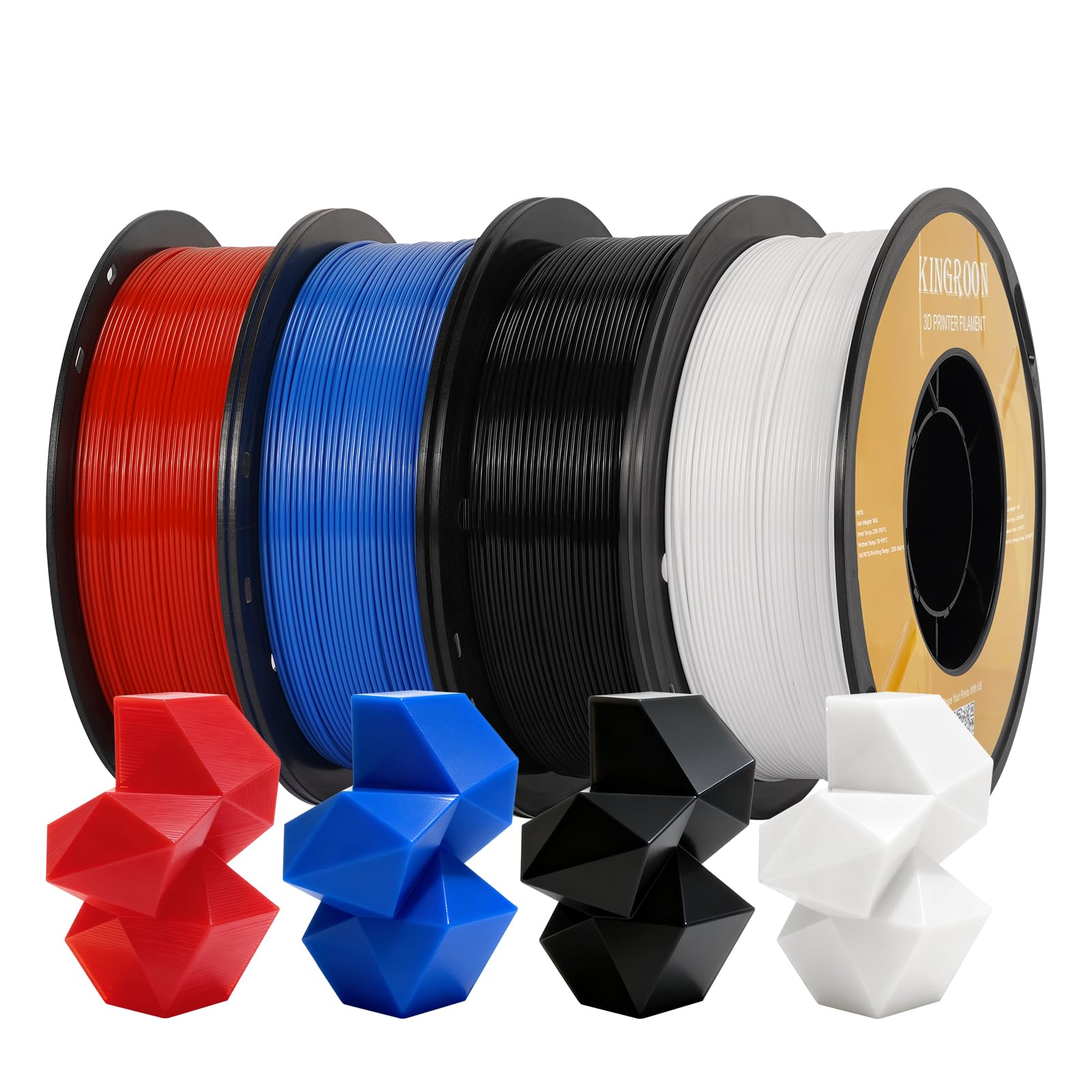 Kingroon High Speed PETG Printer Filament 1.75mm, Rapid Printer Filament 30-600mm/s Hyper Printing Filament, Dimensional Accurac