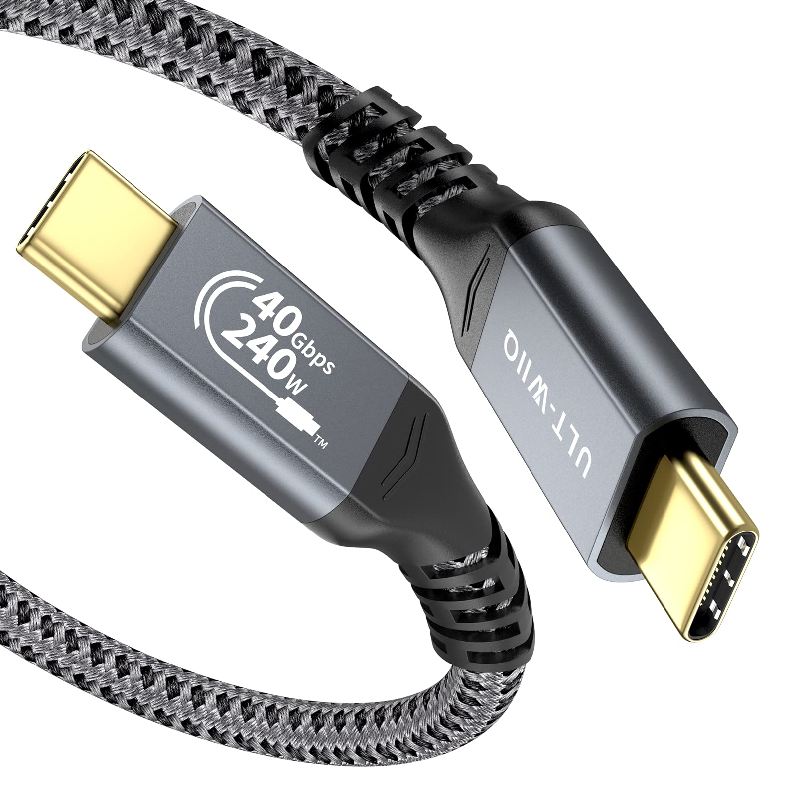 Ult Wiiq Usb4 Cable For Thunderbolt 4 Cable 40Gbps High Speed Data Transfer 240W Pd 3.1 Usb C To Usb C Cable Fast Charging 8K/6K