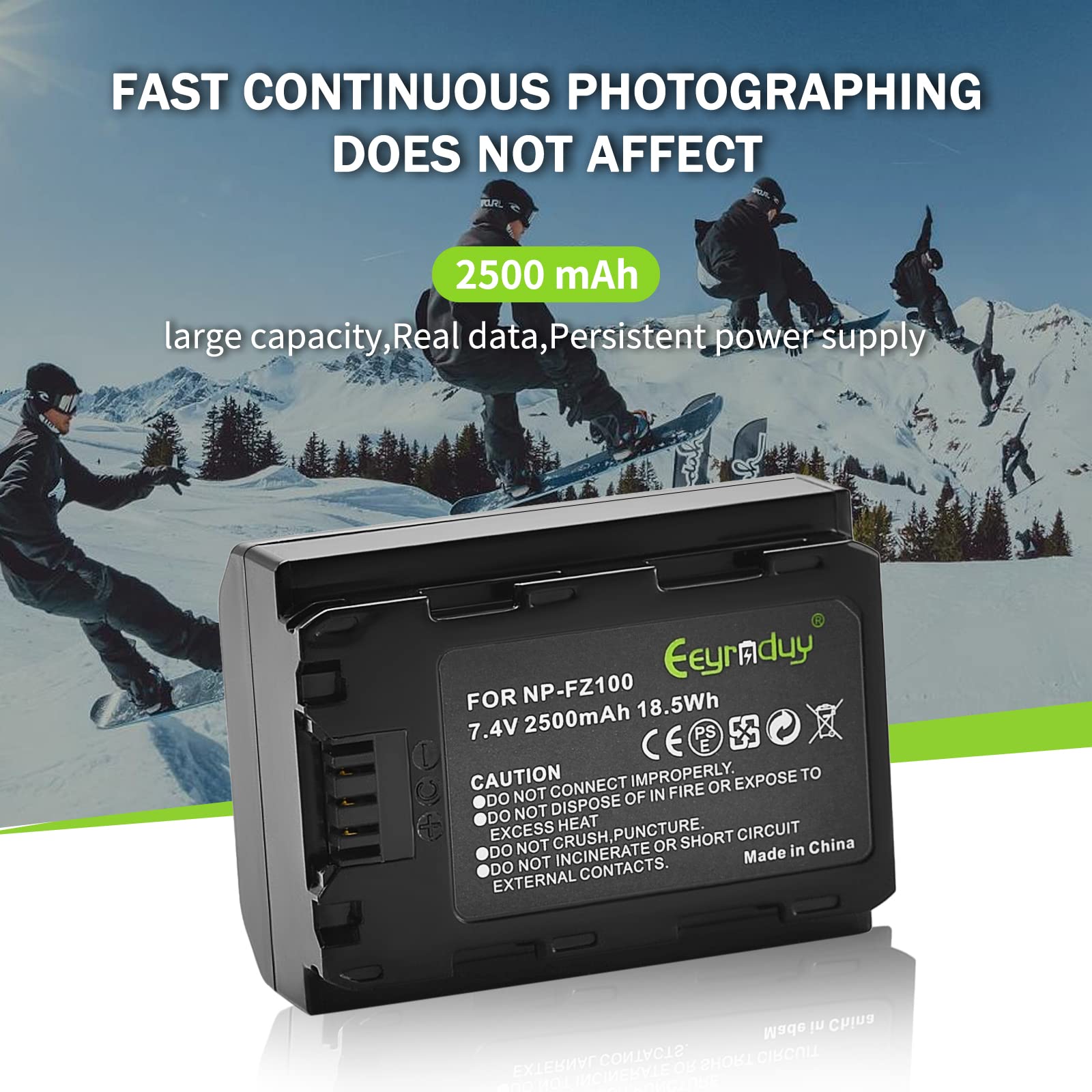 Eeyrnduy 2 Pack Np Fz100 Battery And Charger Set Replacement For Sony Np Fz100 A6600 Alpha A7Iii A7Riii A7R Iv A9 A6600 Alpha 9