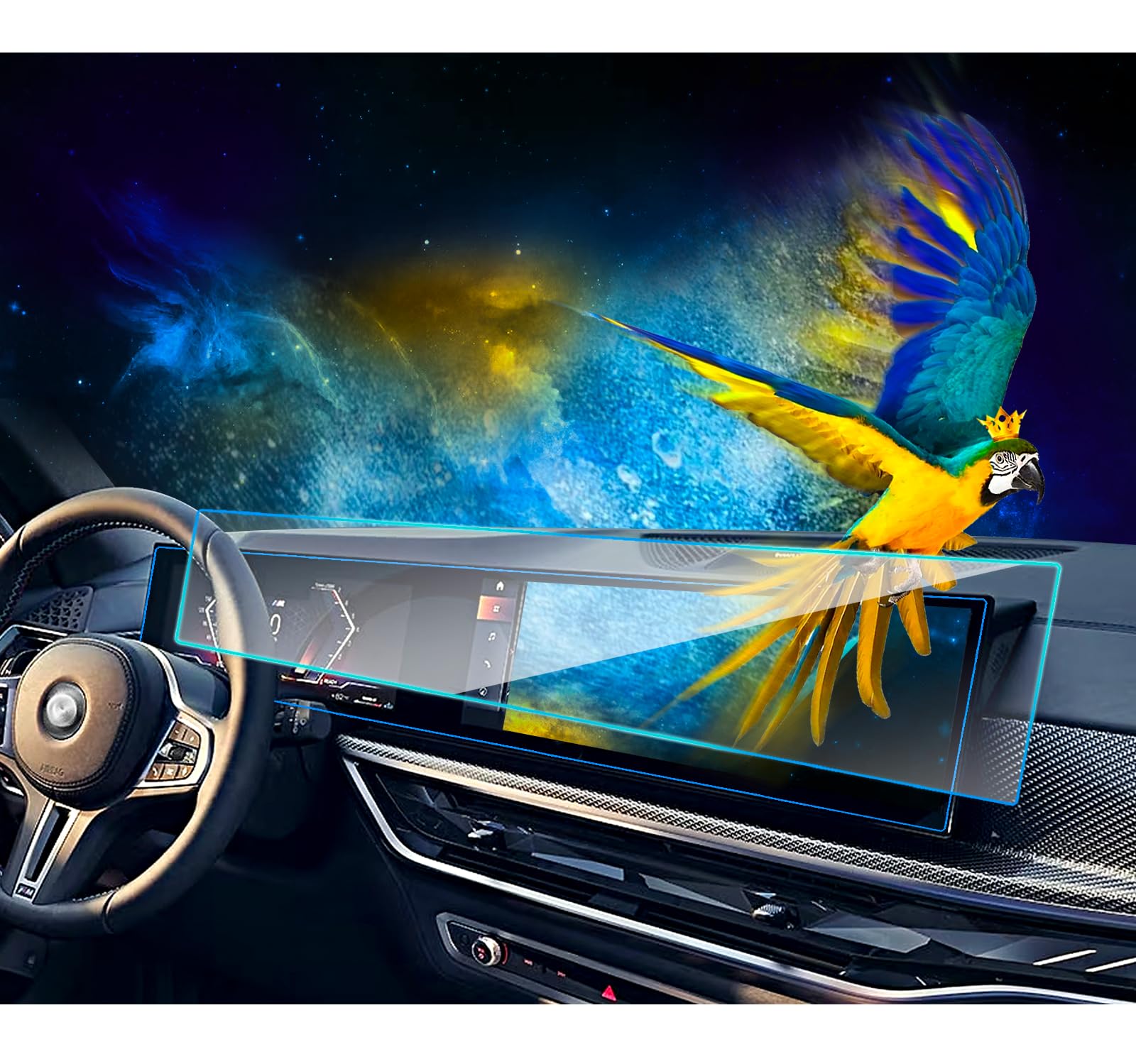 Eueky For 2024 Bmw X5 G05 X6 G06 Screen Protector Touchscreen 2025 2024 Bmw X7 I4 I7 Ix 7 Series,Idrive 8 Curved Display Navigat