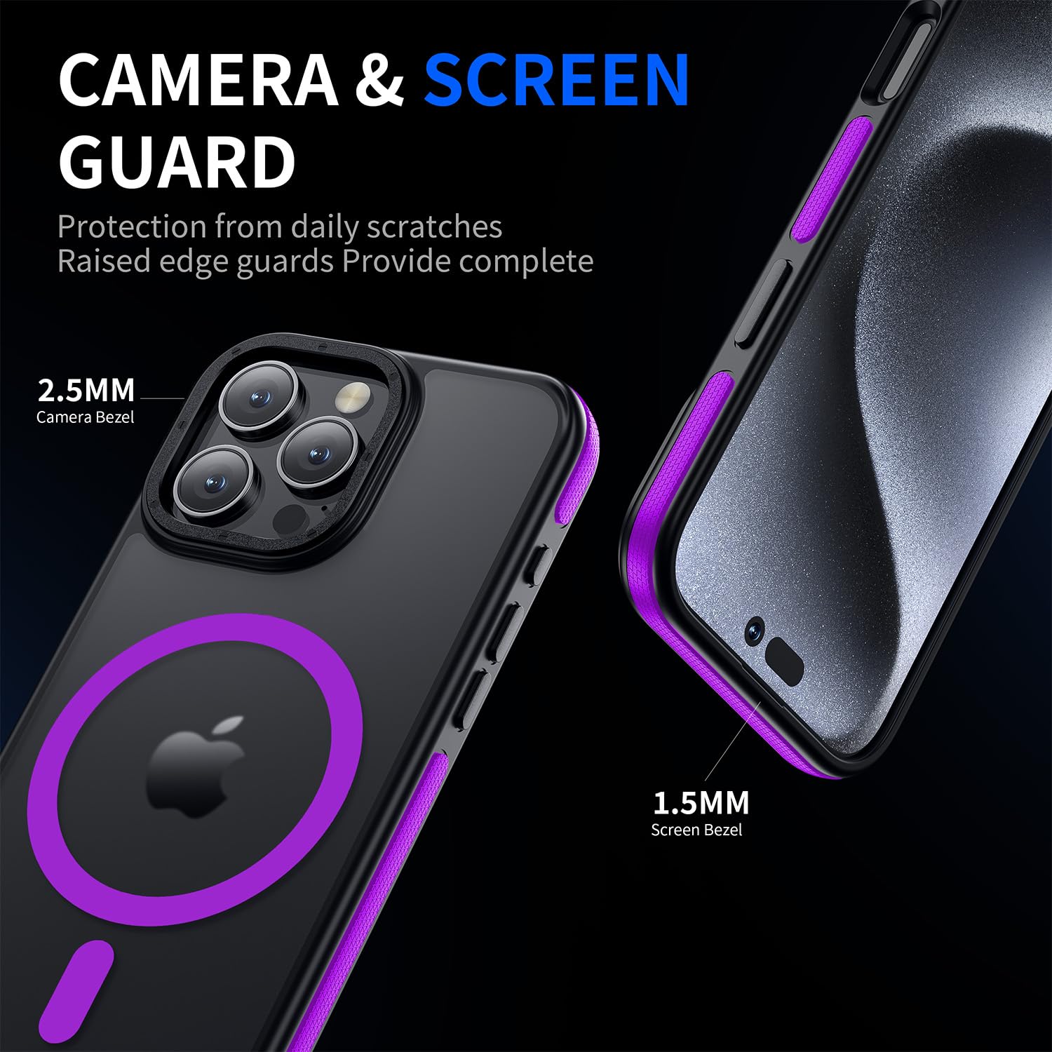 Yzoiko Strong Magnetic Case For Iphone 16 Pro [10Ft Military Grade Protection] Compatible With Fit Magsafe Shockproof Slim Thin