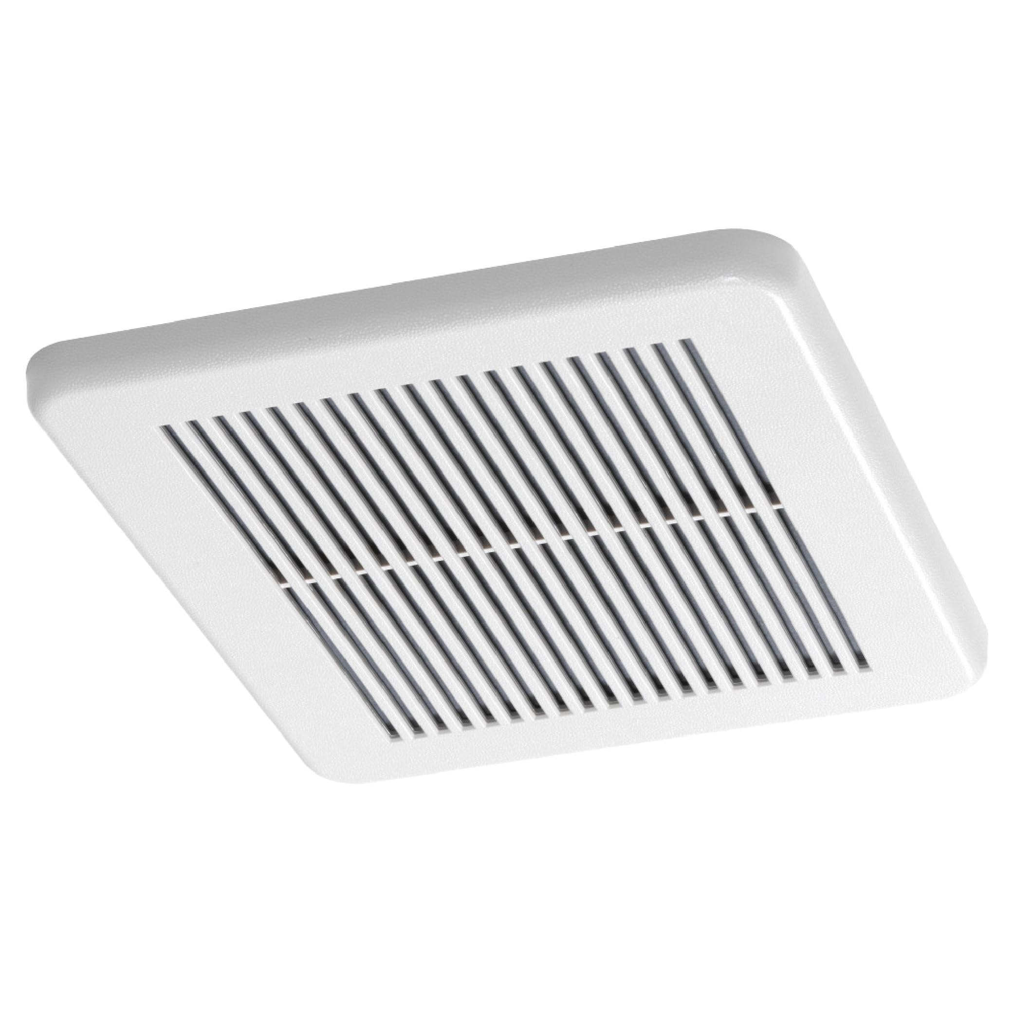 Homewerks 7114 02 Hw Dc Bathroom Fan 50 Cfm 1.0 Sone White Ventilation Fan, Energy Star Qualified With 3 Inch Duct For 2X4 Const