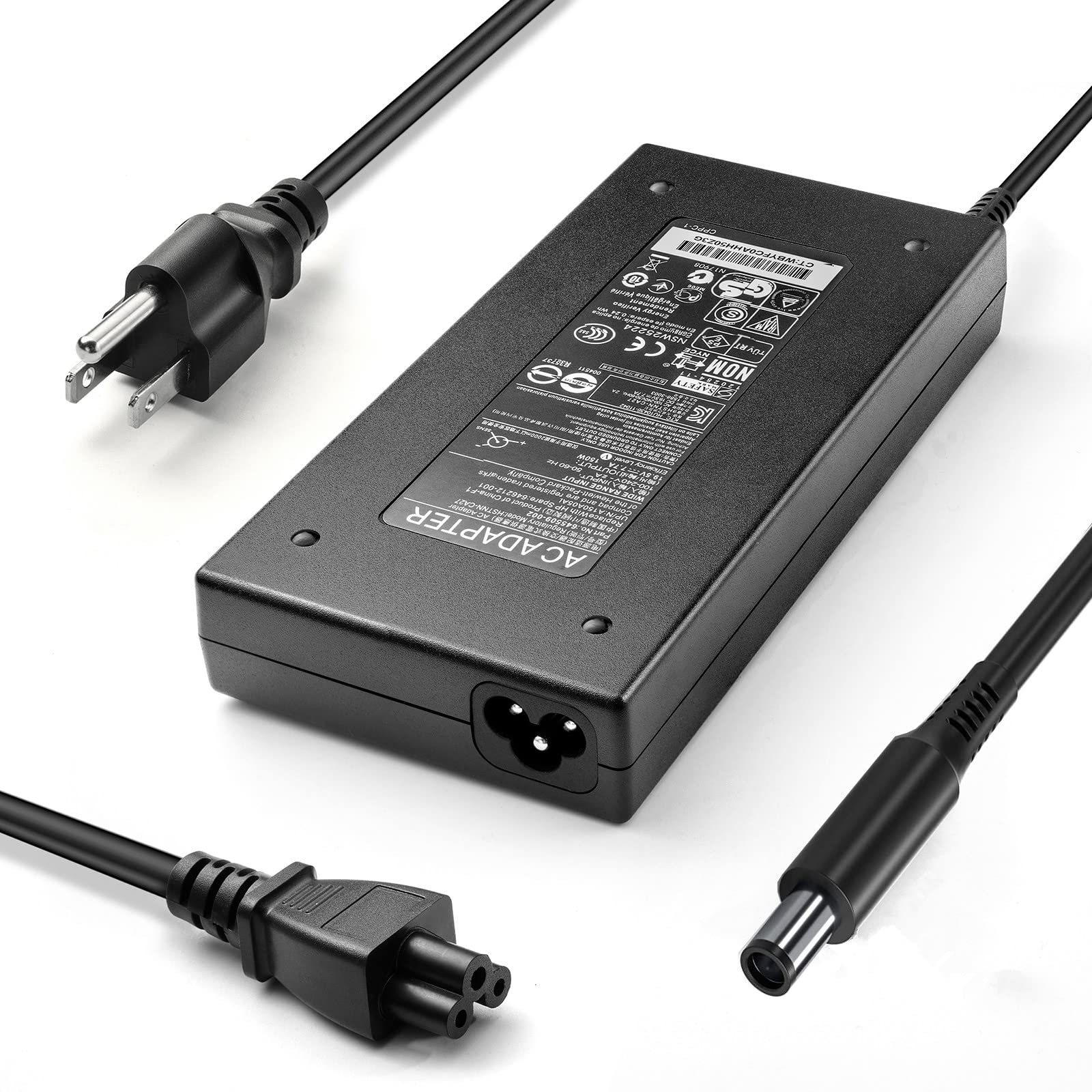 150W Charger For Hp Thunderbolt Dock 120W G2 2Uk37Aa G4 4J0A2Aa G2 Hsn Ix01 Hp Prodesk 600 G4 G5 G3 G2 G1 Hp Envy Dv4 Dv6 Dv7 Elitebook 8460W 8560W Hp 906329 001 932446 850 693709 001 801637 001
