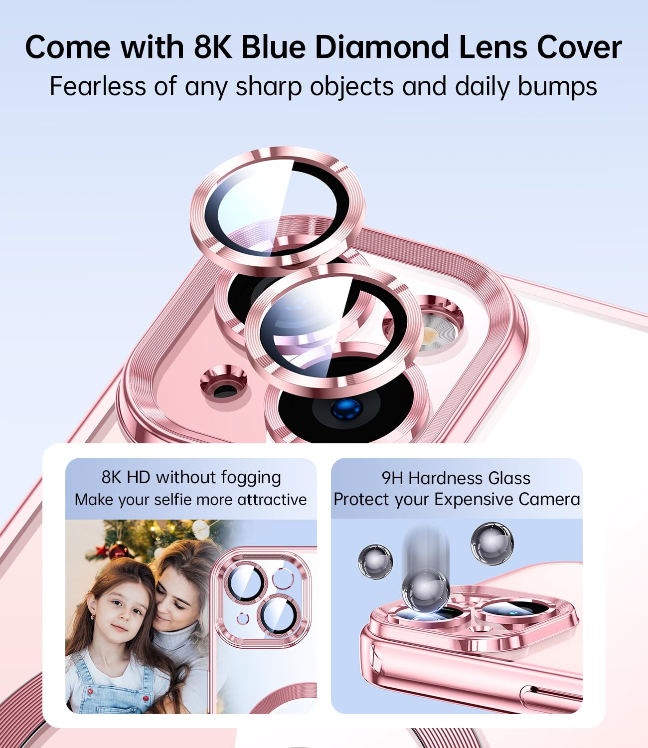 Jueshituo Magnetic Glossy For Iphone 15 Plus Case With Full Camera Protection [No.1 Strong N56 Magnets] [Military Grade Drop Pro