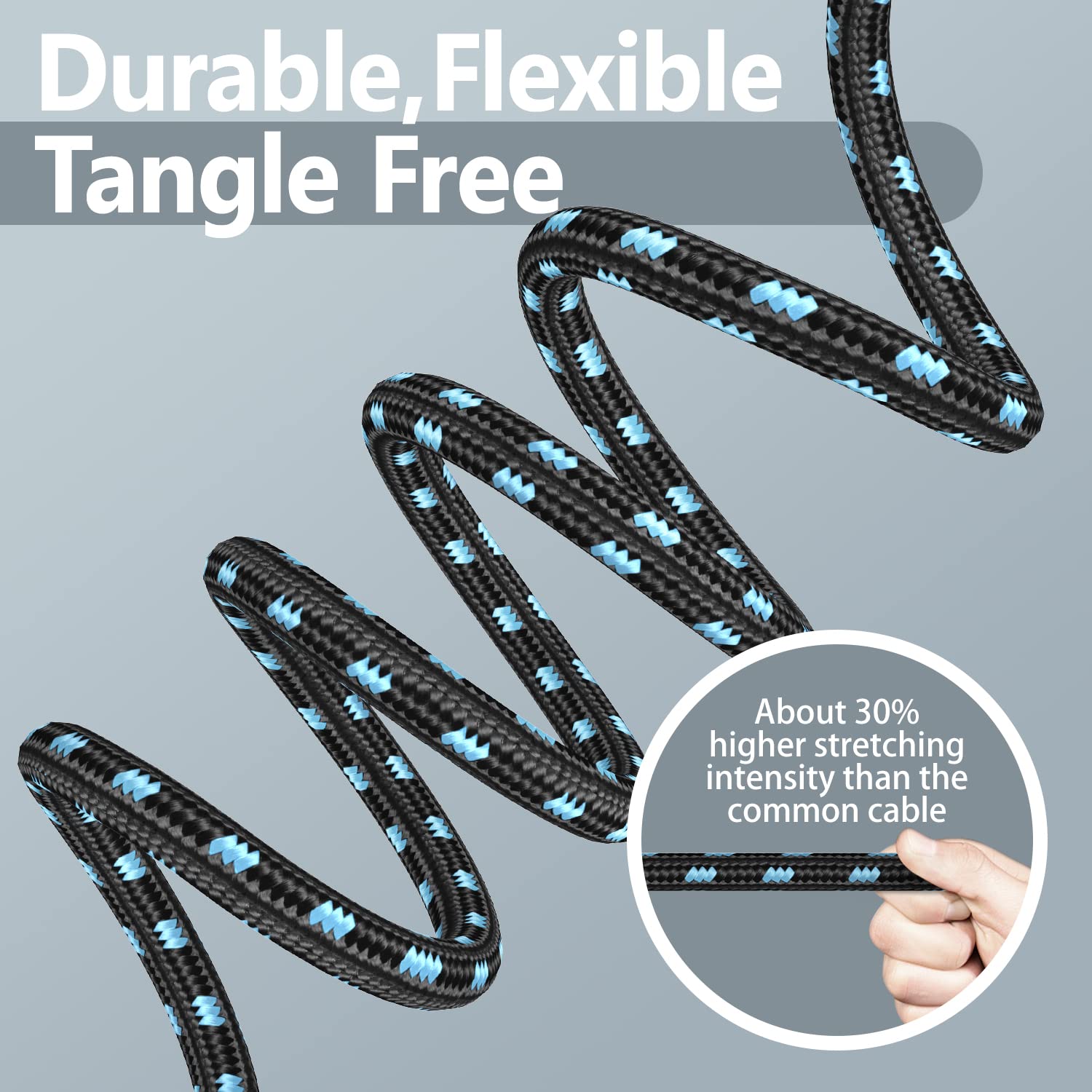 Sovvid Guitar Cable 6Ft Professional Instrument Cable Electric Guitar Amp Cord Updated Version 1/4 Ts Cable For Guitar Bass Mand