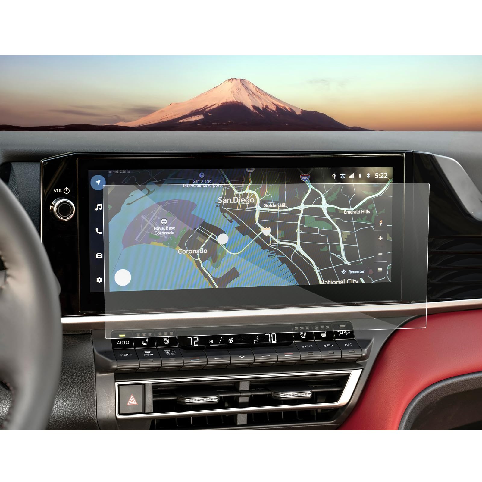 Sxcy For 2025 Toyota Camry Accessories 2025 Toyota Camry Screen Protector [Xle Xse] 12.3 Inch 2025 Camry Hybrid Touch Screen Protector[2Pcs 4H Nano]