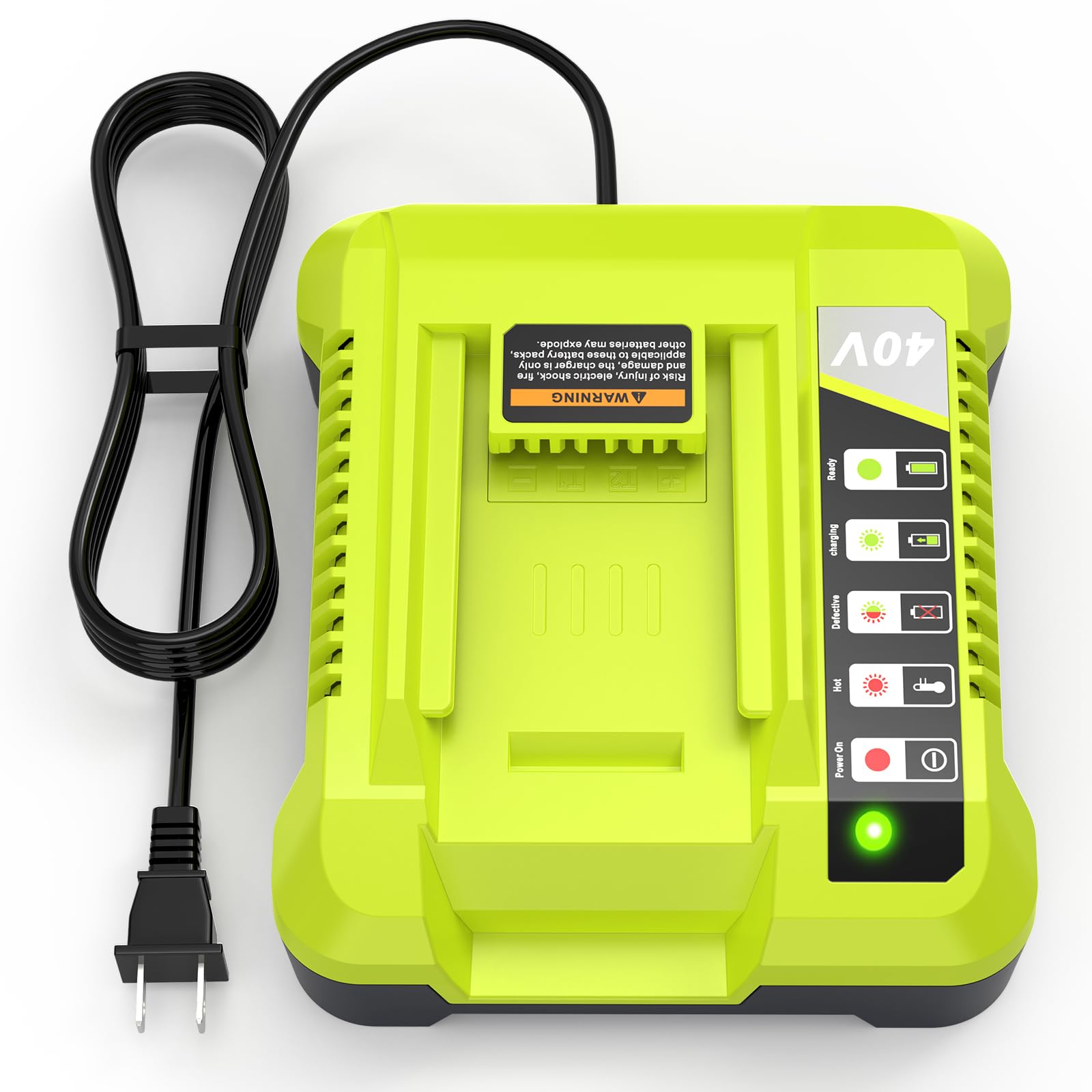 40V Charger for Ryobi Battery Charger Replacement OP401 Compatible with Ryobi OP4015 OP4026 OP4026A OP4030 OP4040 OP4050 OP4050A
