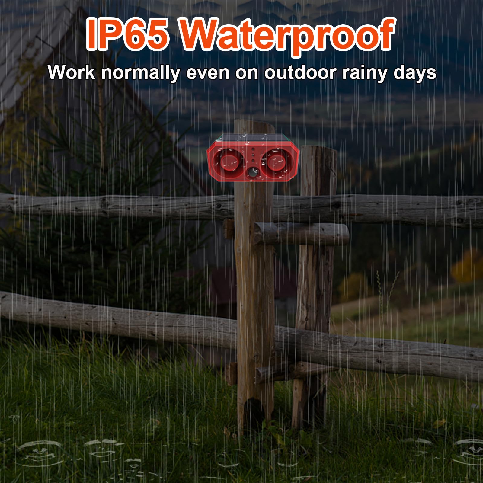 Chunhee Solar Outdoor Motion Sensor Alarm With 13 Sounds, Support Recording And Adjustable Volume, 130Db Dual Speaker Motion Det